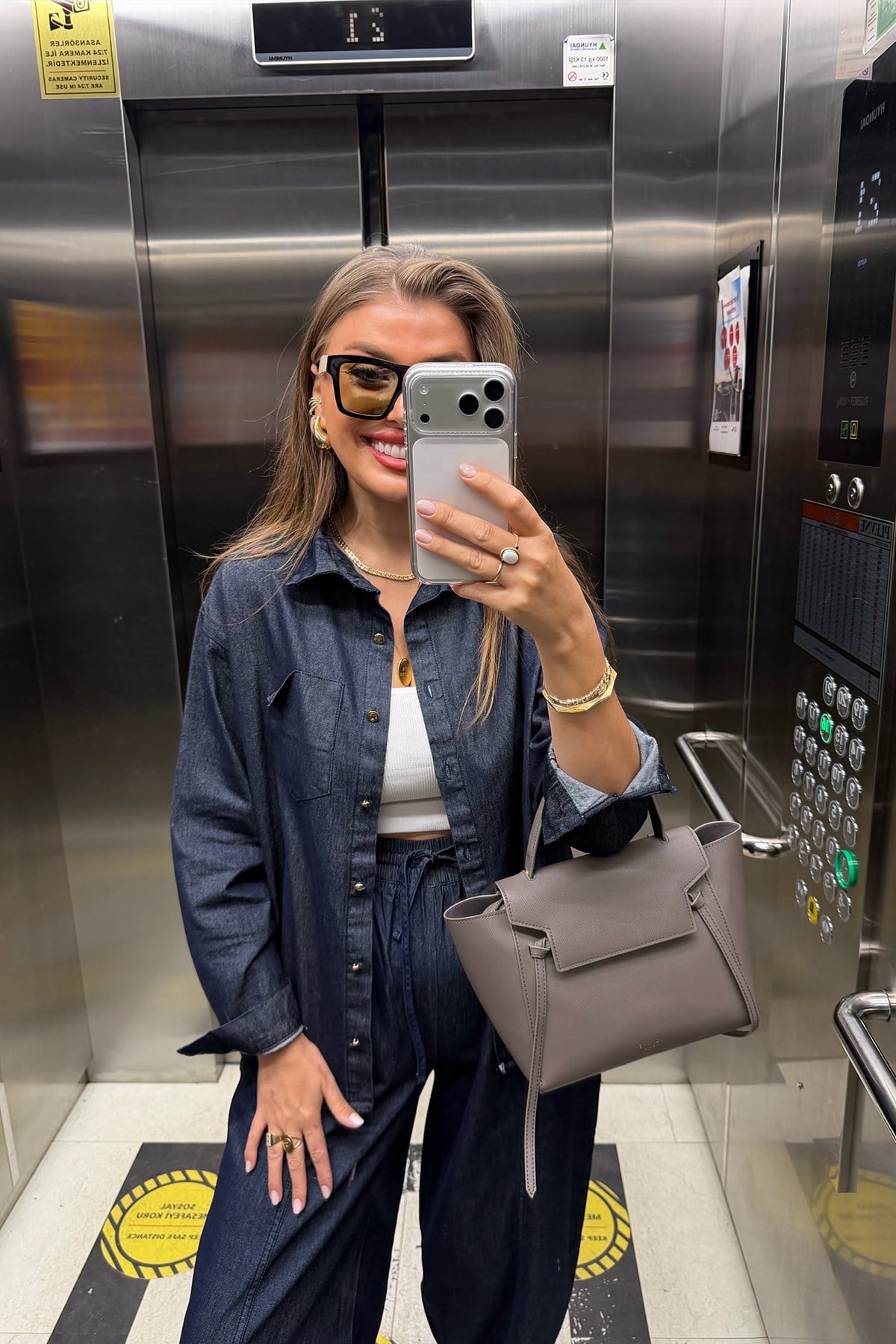 Premium Seri %100 Pamuk Jean Harem Takım