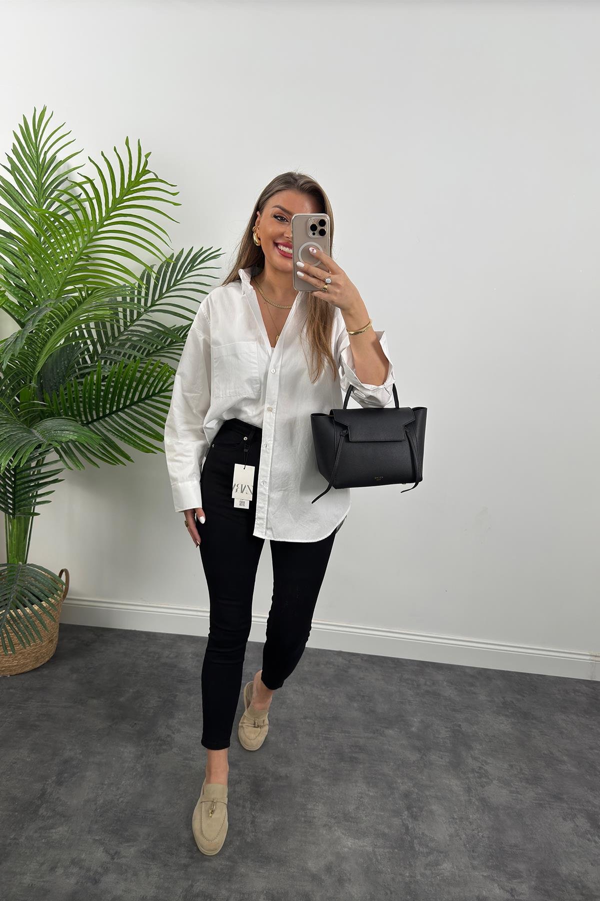 Premium Seri Süper Black Likralı Toparlayıcı Siyah Skinny Jean