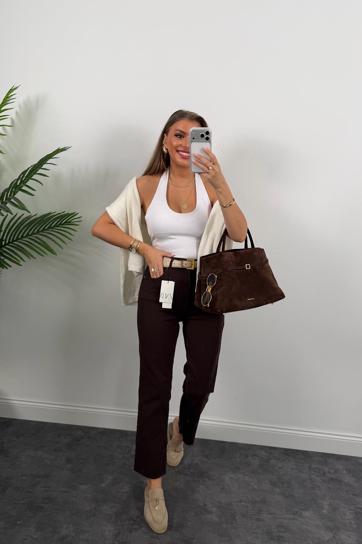 Ütülü Paça Premium Seri Bf Jean Acı Kahve