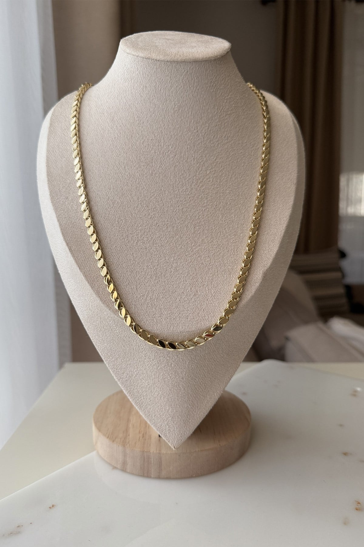 Xupıng Arpa Zincir Kolye 60cm