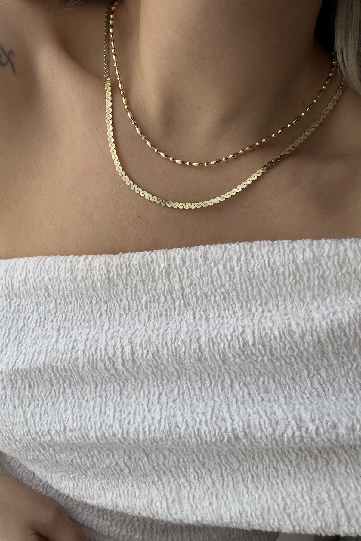 Xupıng Örgü Zincir Kolye