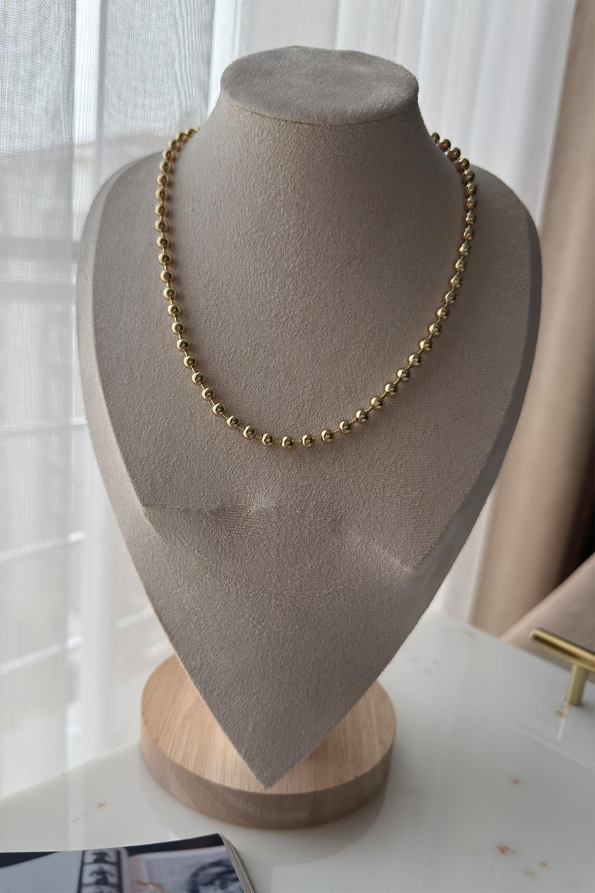 Xupıng Top Zincir Kolye