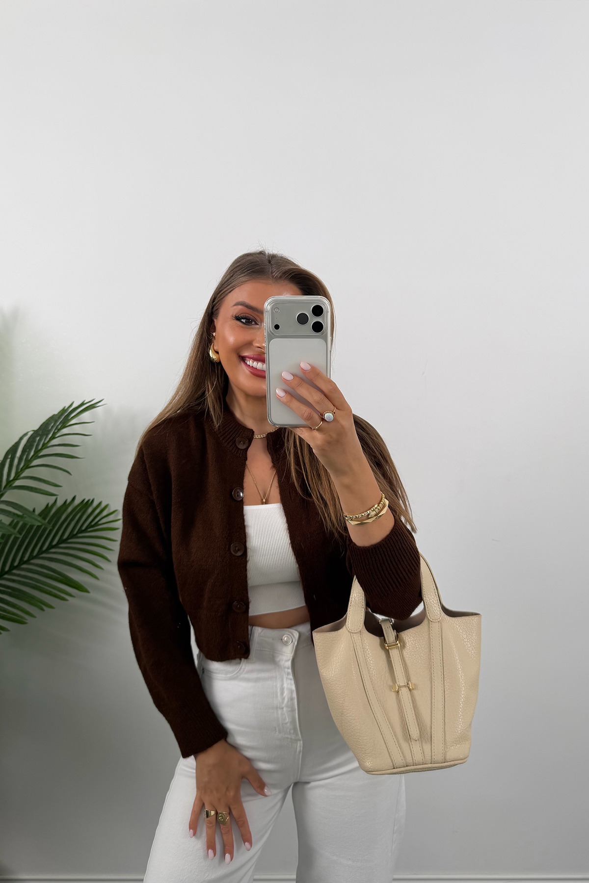Yumoş Basic Hırka Acı Kahve