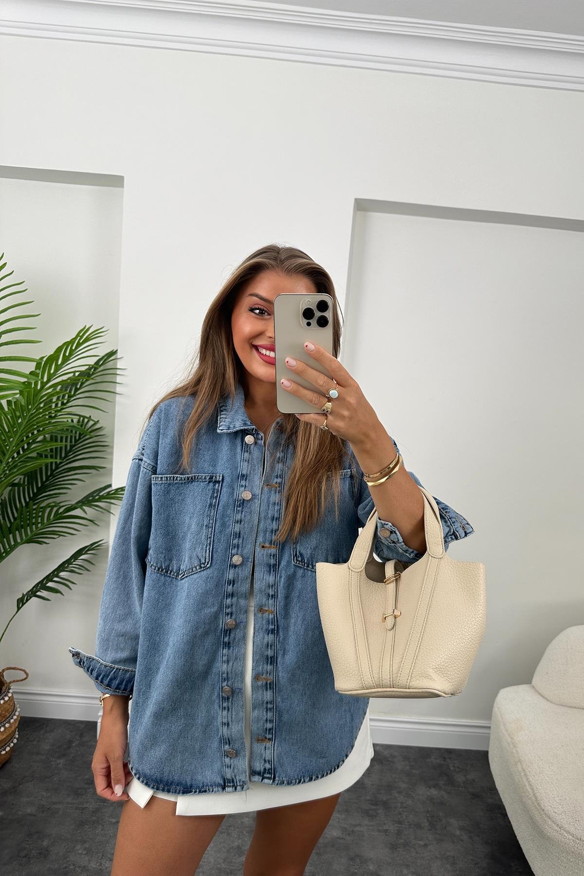 Zra Model Basic Jean Ceket