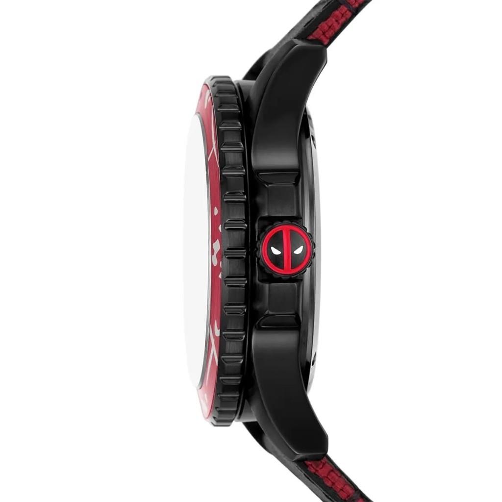 Fossil FLE1196SET Marvel x Fossil Limited Edition DEADPOOL Erkek Kol Saati