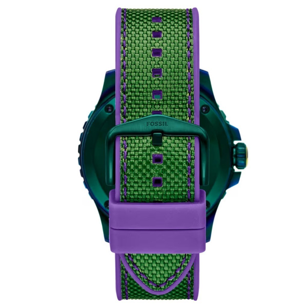 Fossil FLE1246SET Marvel x Fossil Limited-Edition Incredible Hulk Erkek Kol Saati ve Yaka İğnesi Seti