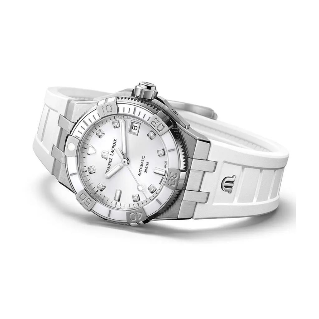 Maurice Lacroix ML-AI6057SS00F150-F Pırlantalı Kadın Kol Saati ve Yedek Kordon