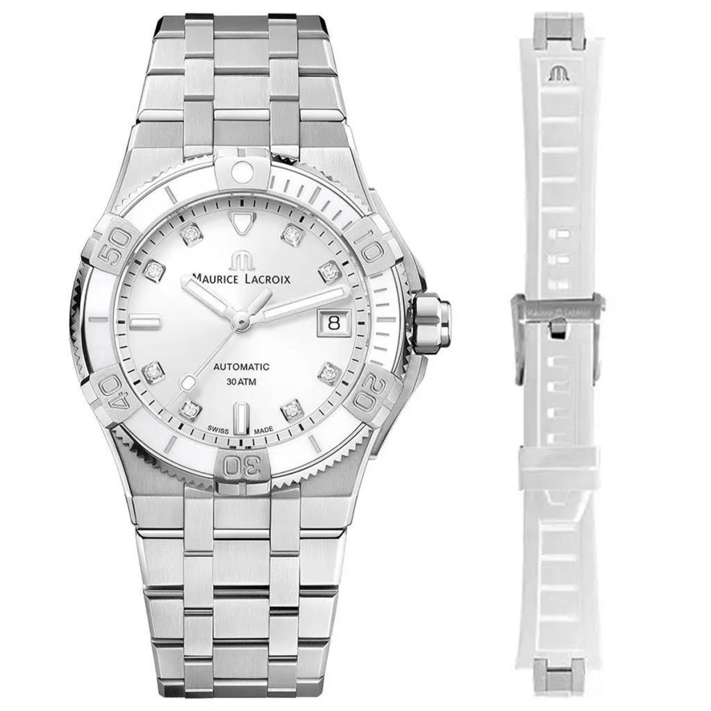 Maurice Lacroix ML-AI6057SS00F150-F Pırlantalı Kadın Kol Saati ve Yedek Kordon