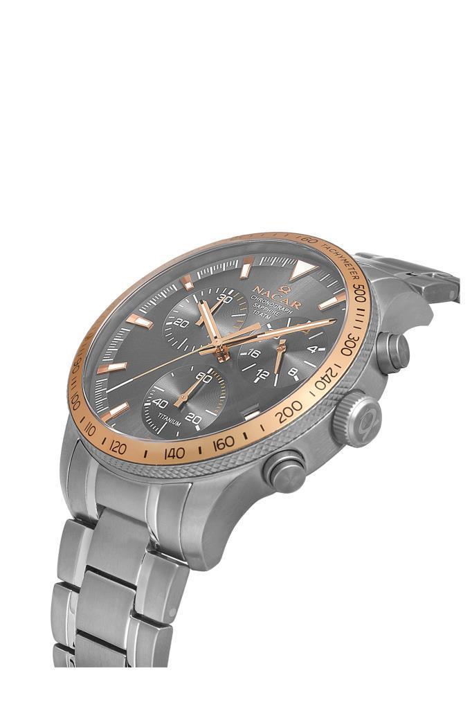Nacar 34-25B019-TGRM Titanyum Erkek Kol Saati