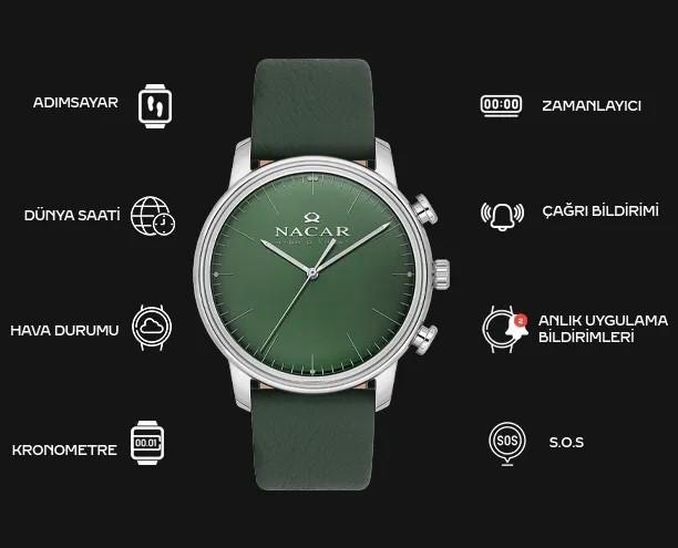 Nacar NS01-2934331-ANL1 Hybrid Smart Saat