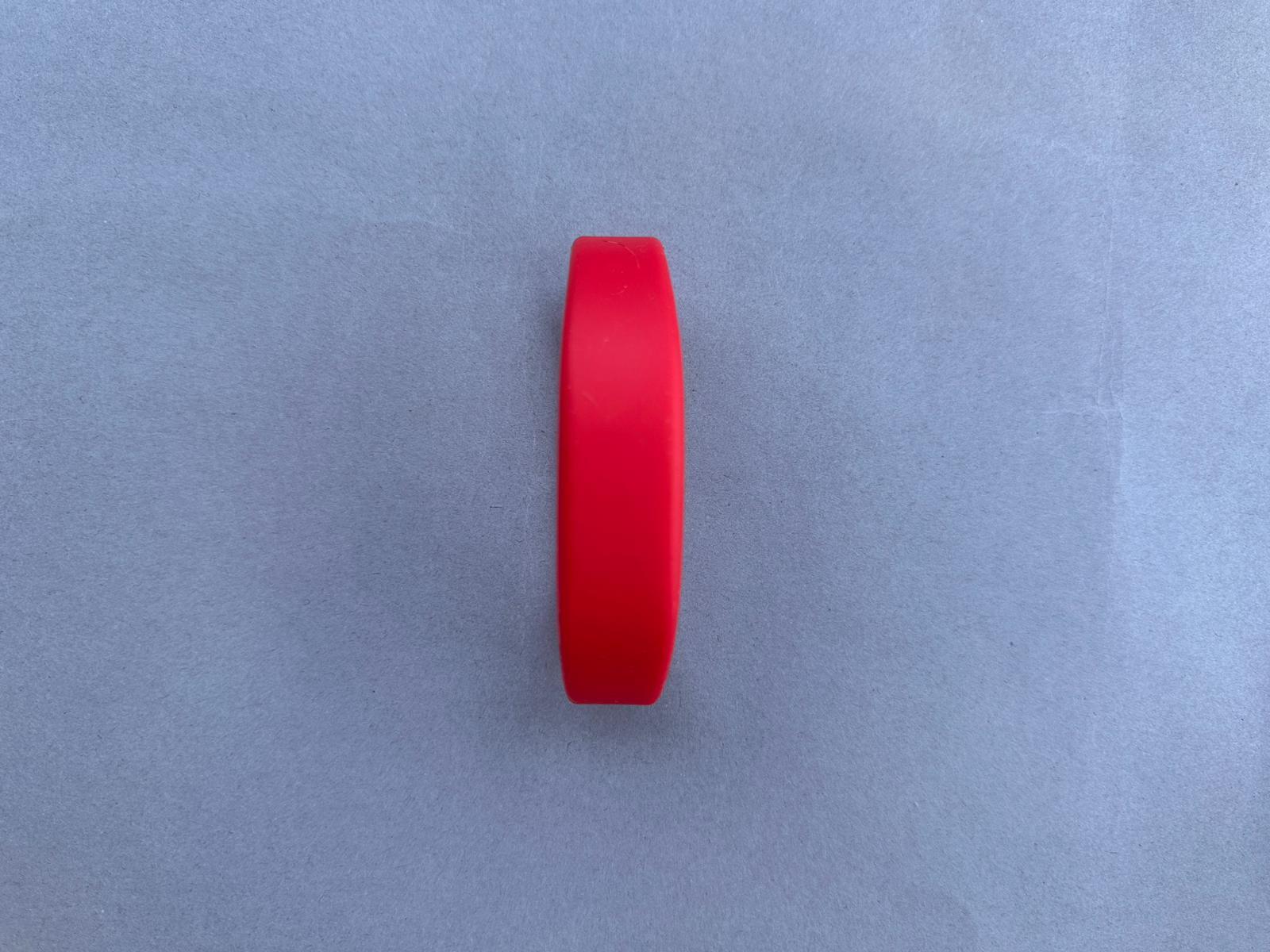 13.56Mhz Silikon RFID Bileklik Kırmızı 65MM