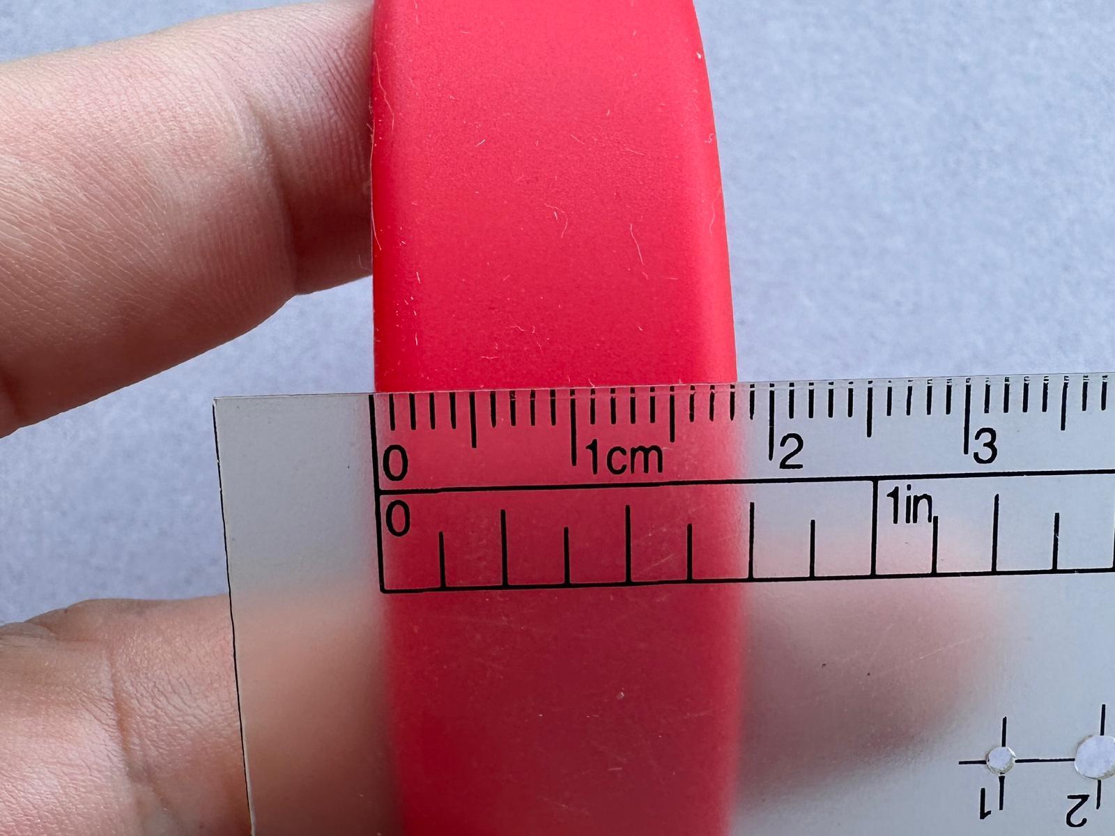 13.56Mhz Silikon RFID Bileklik Kırmızı 65MM