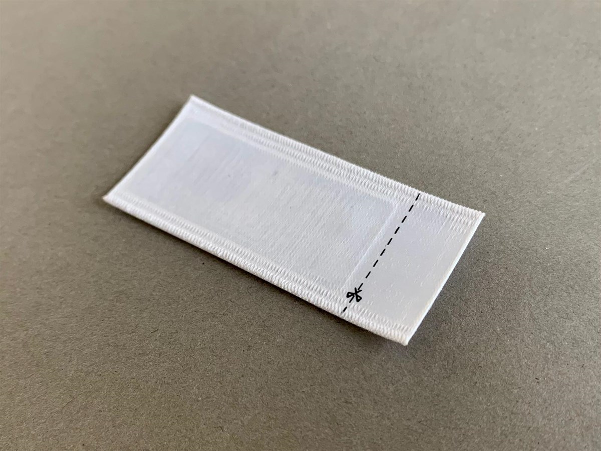 DT44 Dikilebilir Kumaş RFID Tekstil Etiketi