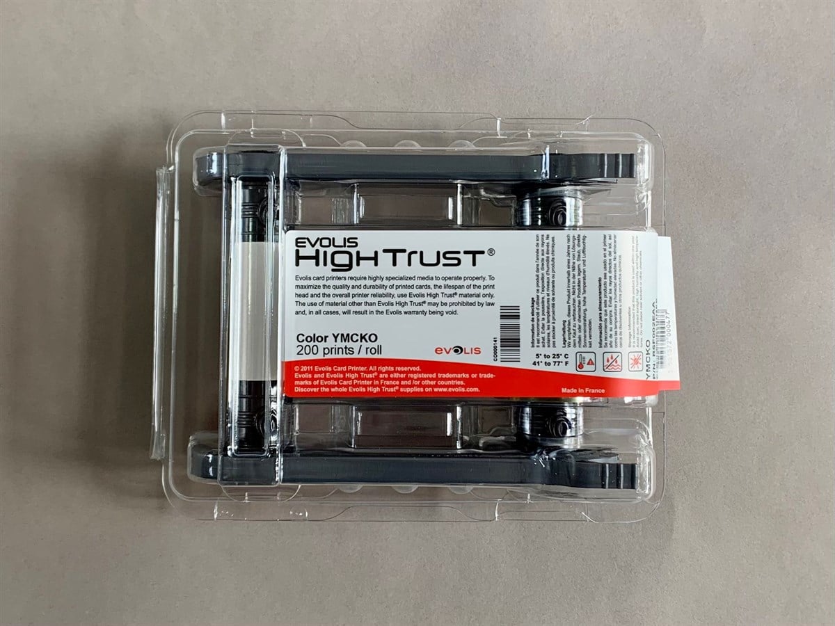 Evolis R5H004NAA 1/2 Yarım Panel Renkli Ribon – YMCKO