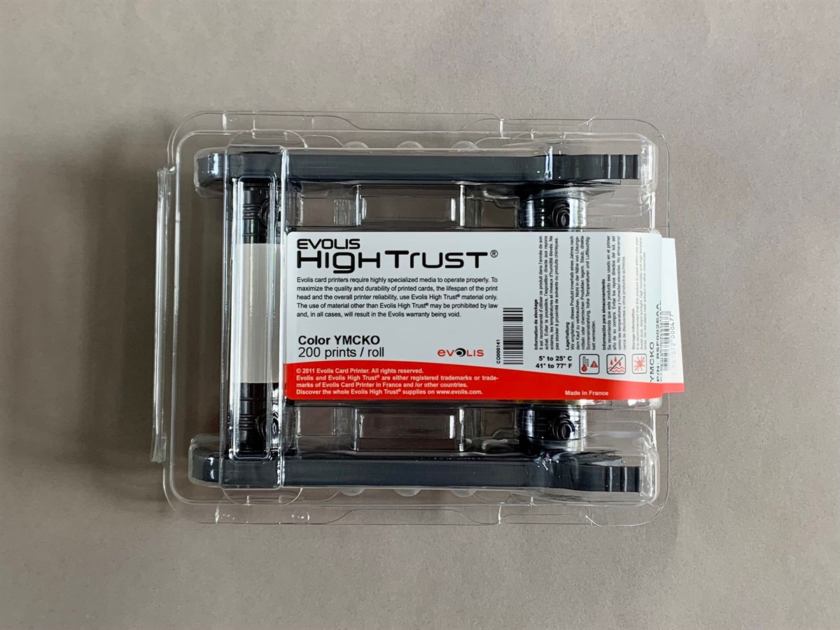 Evolis RCT023NAA Black Monochrome Ribon - 2000 Baskı