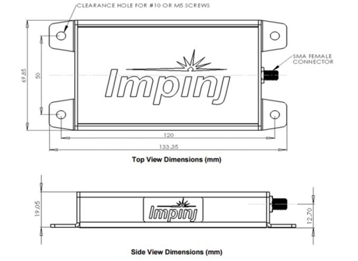 Impinj Mini-Guardrail ILT (LP) Indoor RFID Anten