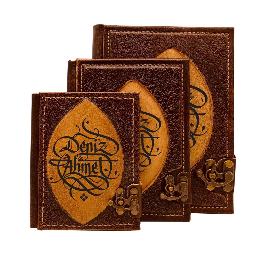 TİCİMAXDefterAntik Deri Defter Orta Boy