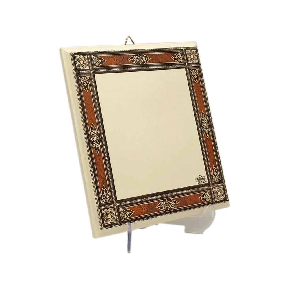 TİCİMAXTabloSedef Kakma Baskılı Mini Ahşap Tablo