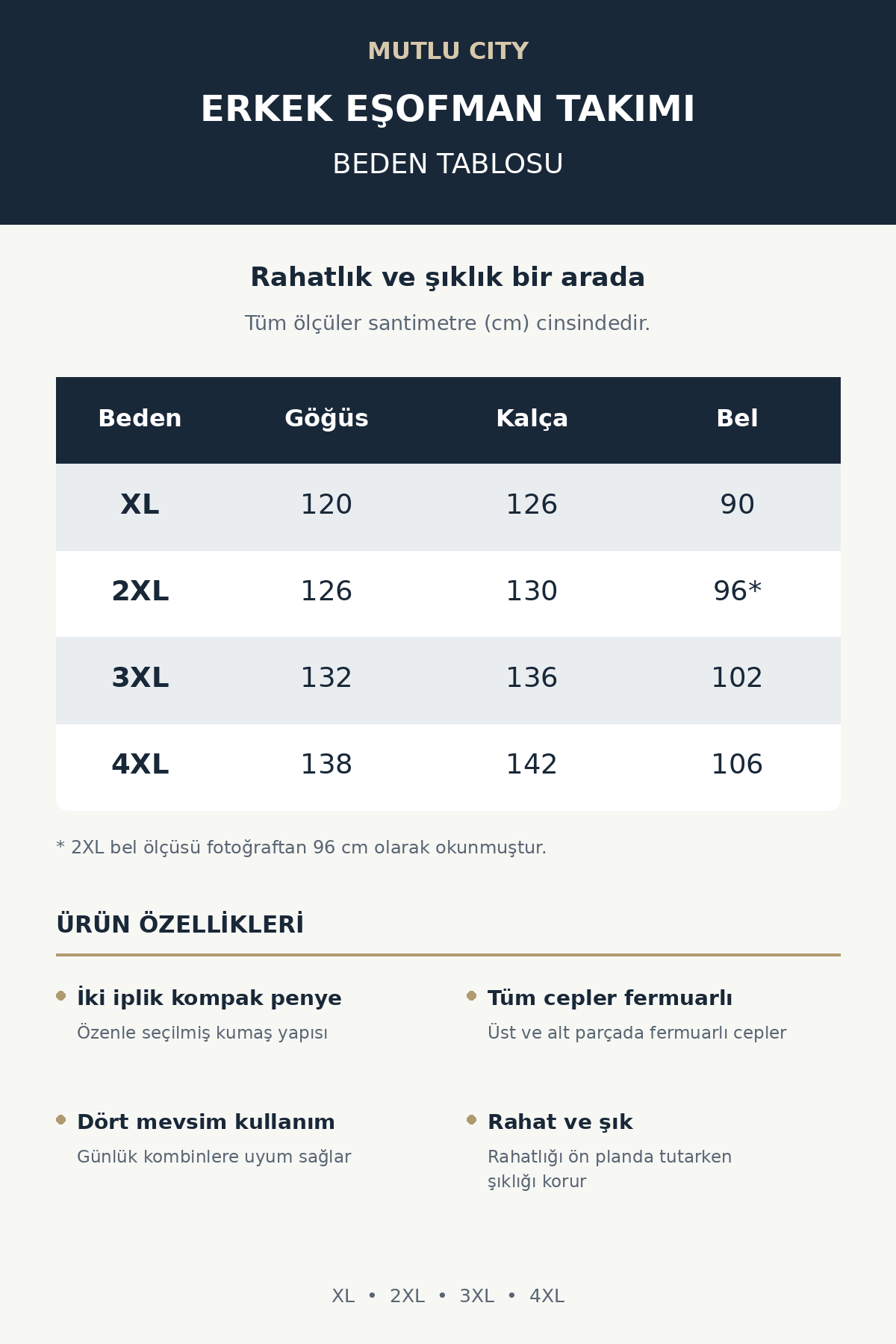 Erkek Fermuarlı Kompak Penye İki İplik Eşofman Takım 2101