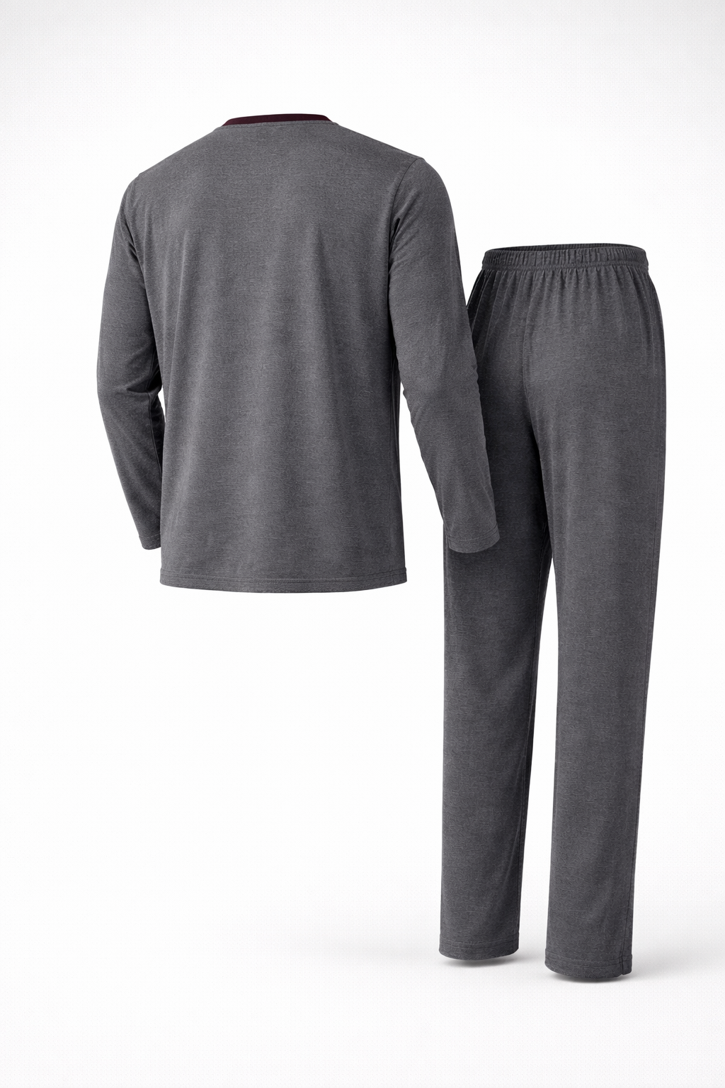 Erkek İnterlok Rahat Kalıp Sıfır Yaka Yüksek Kalite Pamuk Pijama Takımı 16670