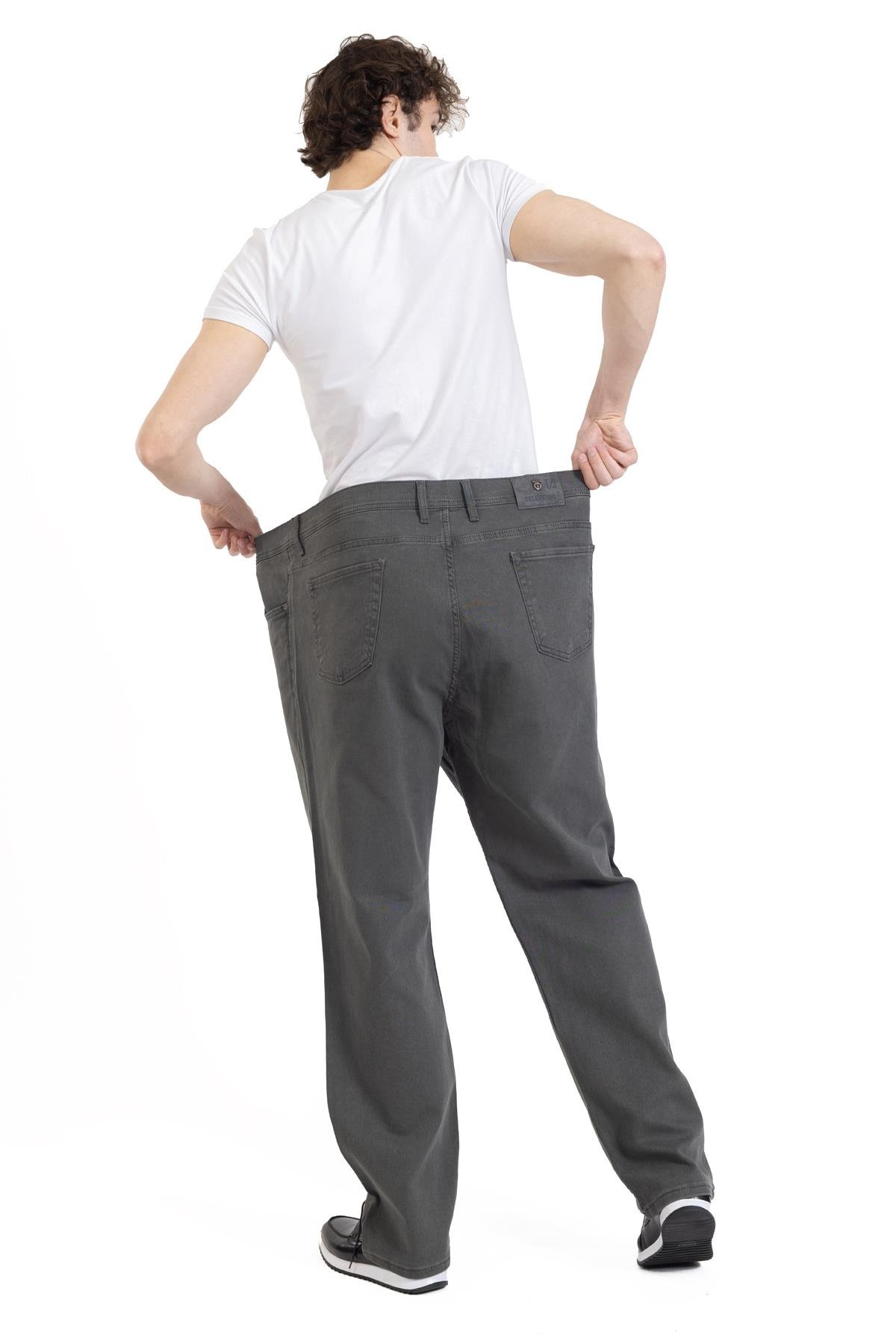 Erkek Jumbo Boy Battal Kanvas Büyük Beden Geniş Kalıp Pantolon 712