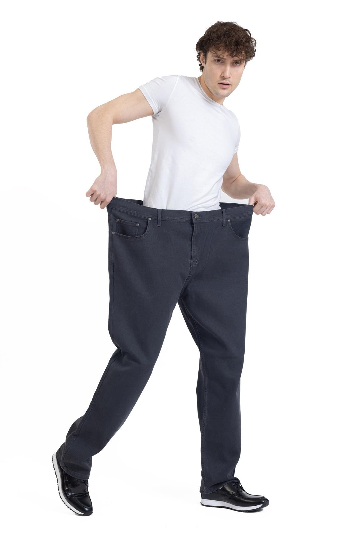 Erkek Jumbo Boy Battal Kanvas Büyük Beden Geniş Kalıp Pantolon 712
