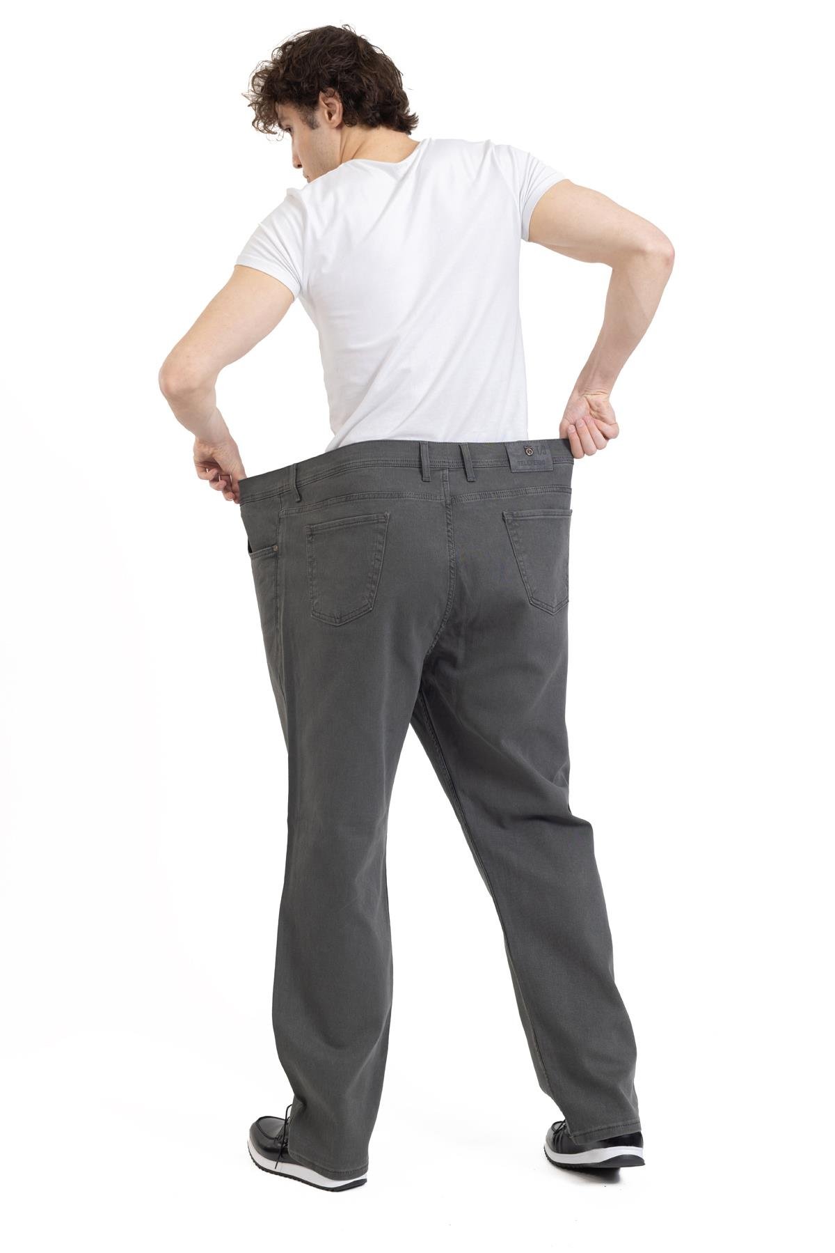 Erkek Jumbo Boy Battal Kanvas Büyük Beden Geniş Kalıp Pantolon 712