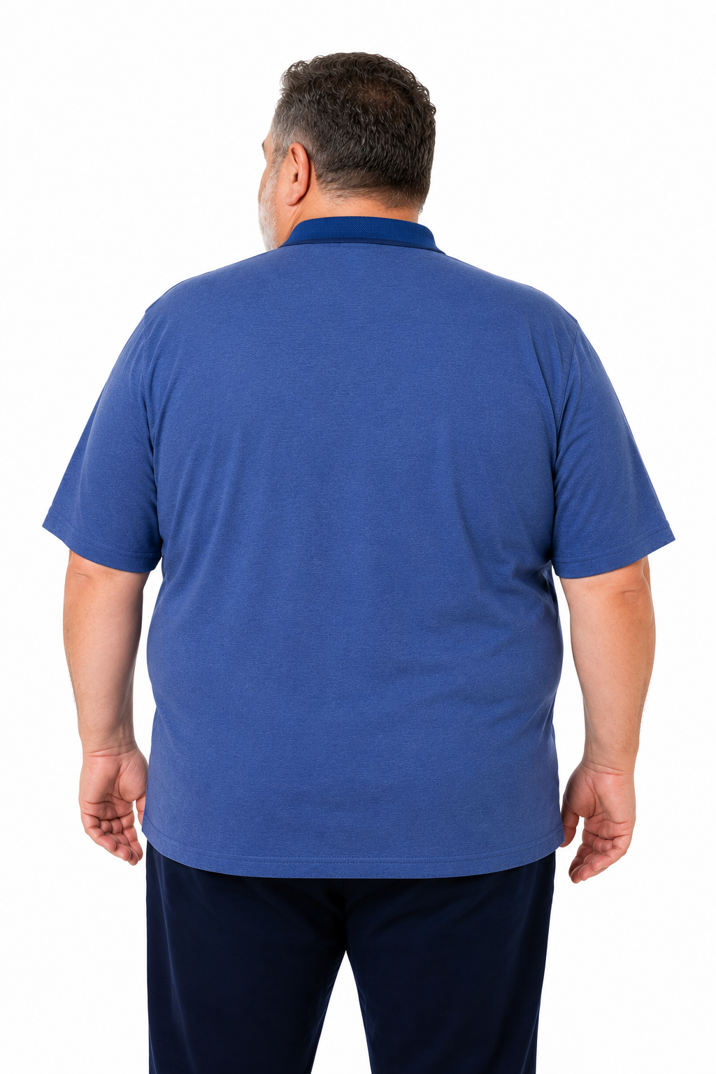 Erkek Orta Yaş ve Üzeri Büyük Beden Polo Yaka Cepli T-hirt 170