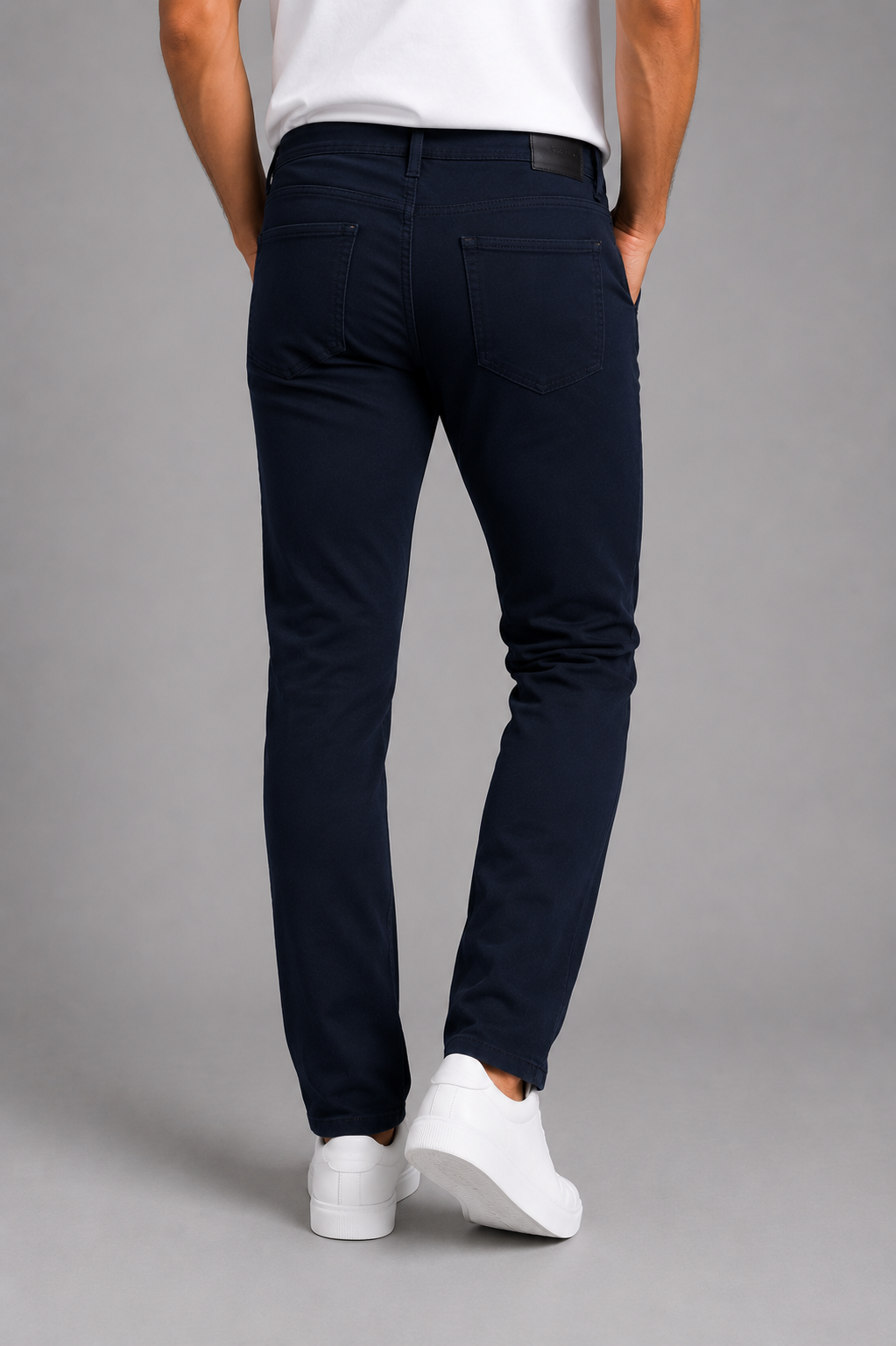 Erkek Regular Kalıp Likralı Kanvas Pantolon 1126