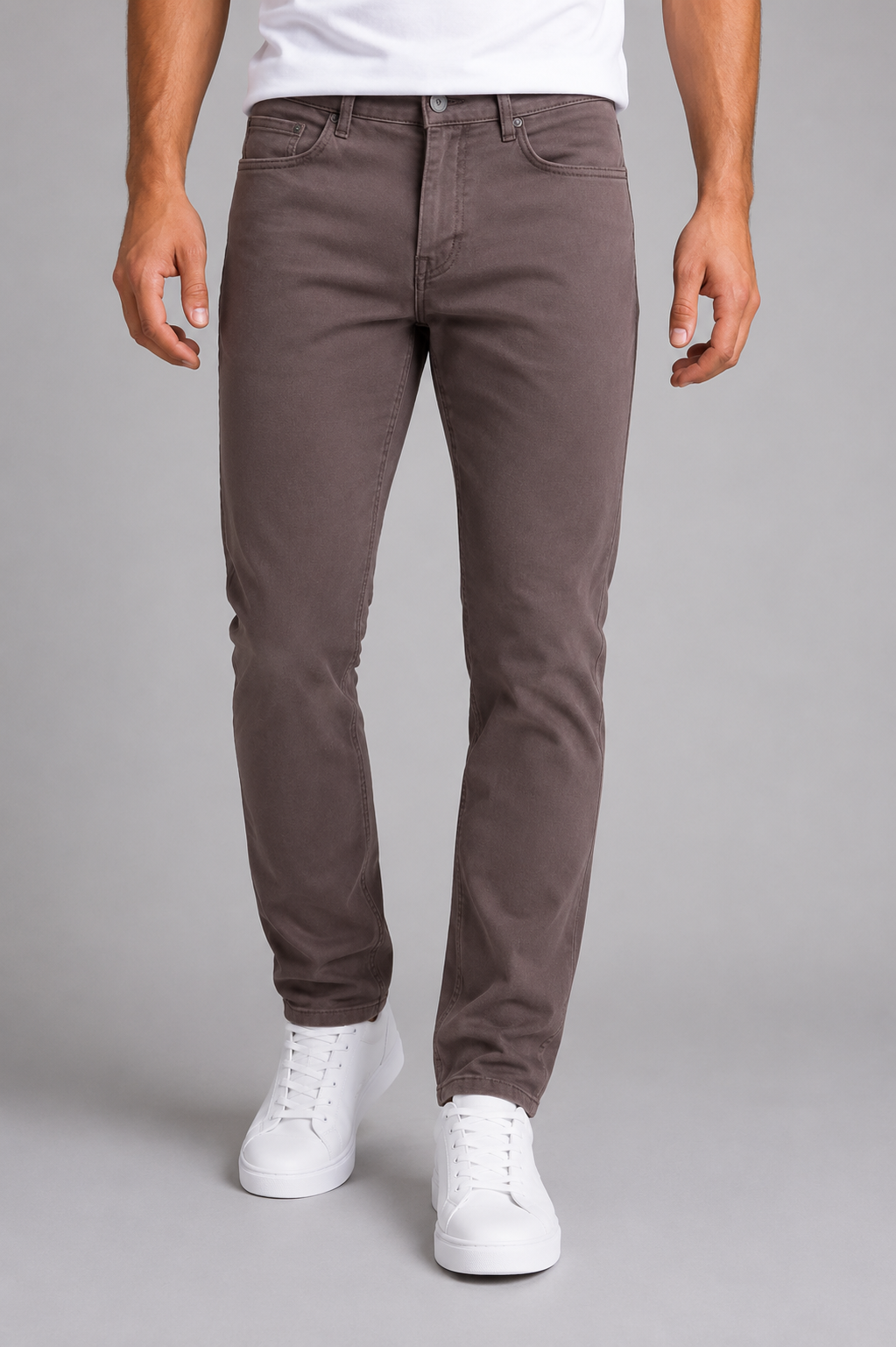 Erkek Regular Kalıp Likralı Kanvas Pantolon 1126