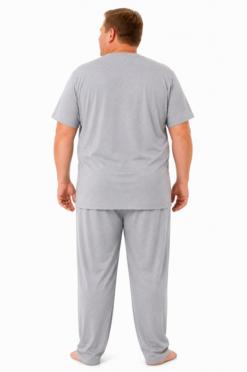 Erkek Yüksek Kalite Kısa Kollu Büyük Beden Pijama Takımı 19497