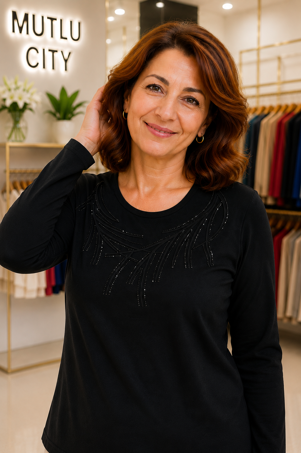 Kadın Orta Yaş ve Üzeri Klasik Anne Penye Bluz 30261
