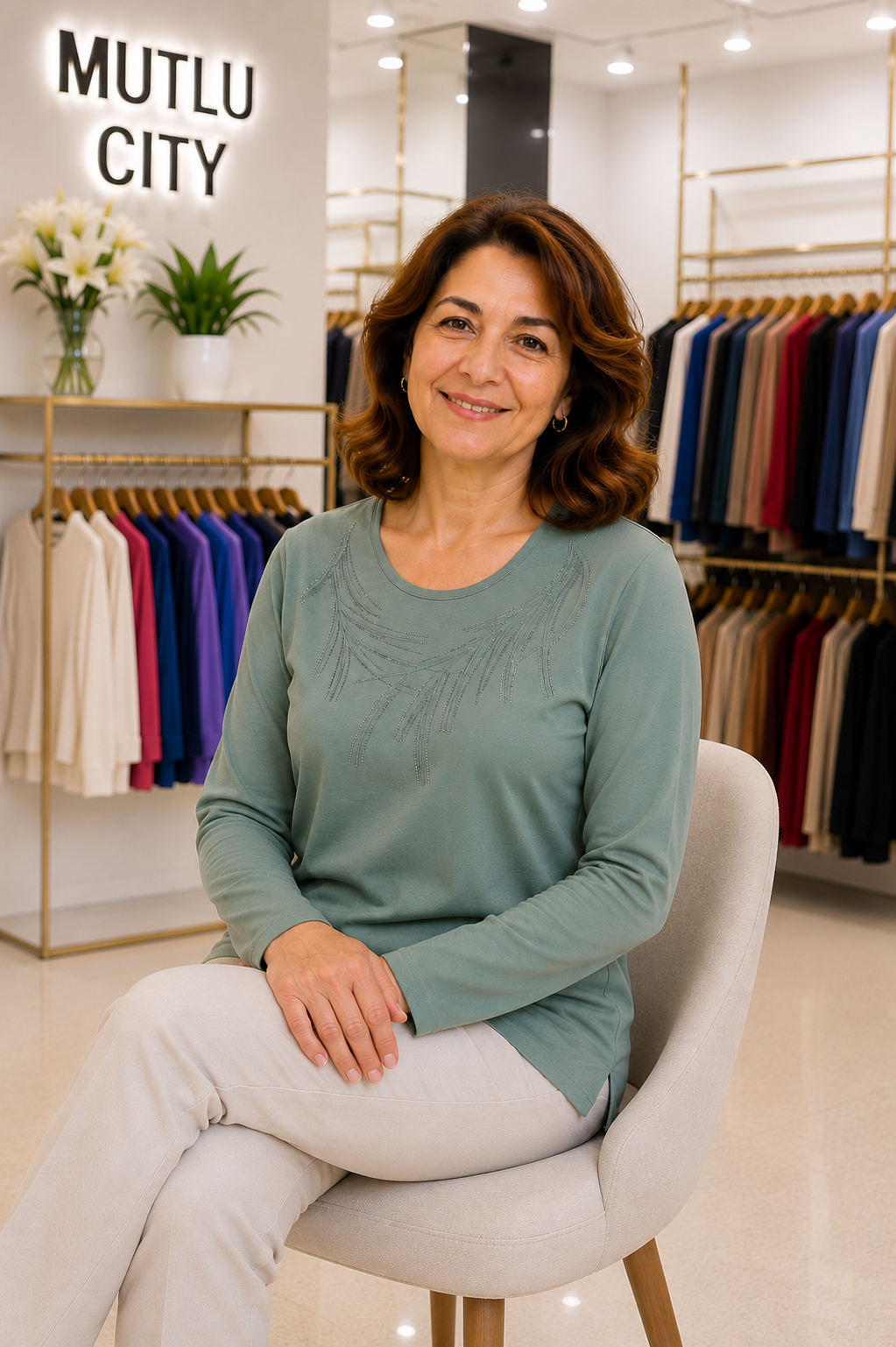 Kadın Orta Yaş ve Üzeri Klasik Anne Penye Bluz 30261
