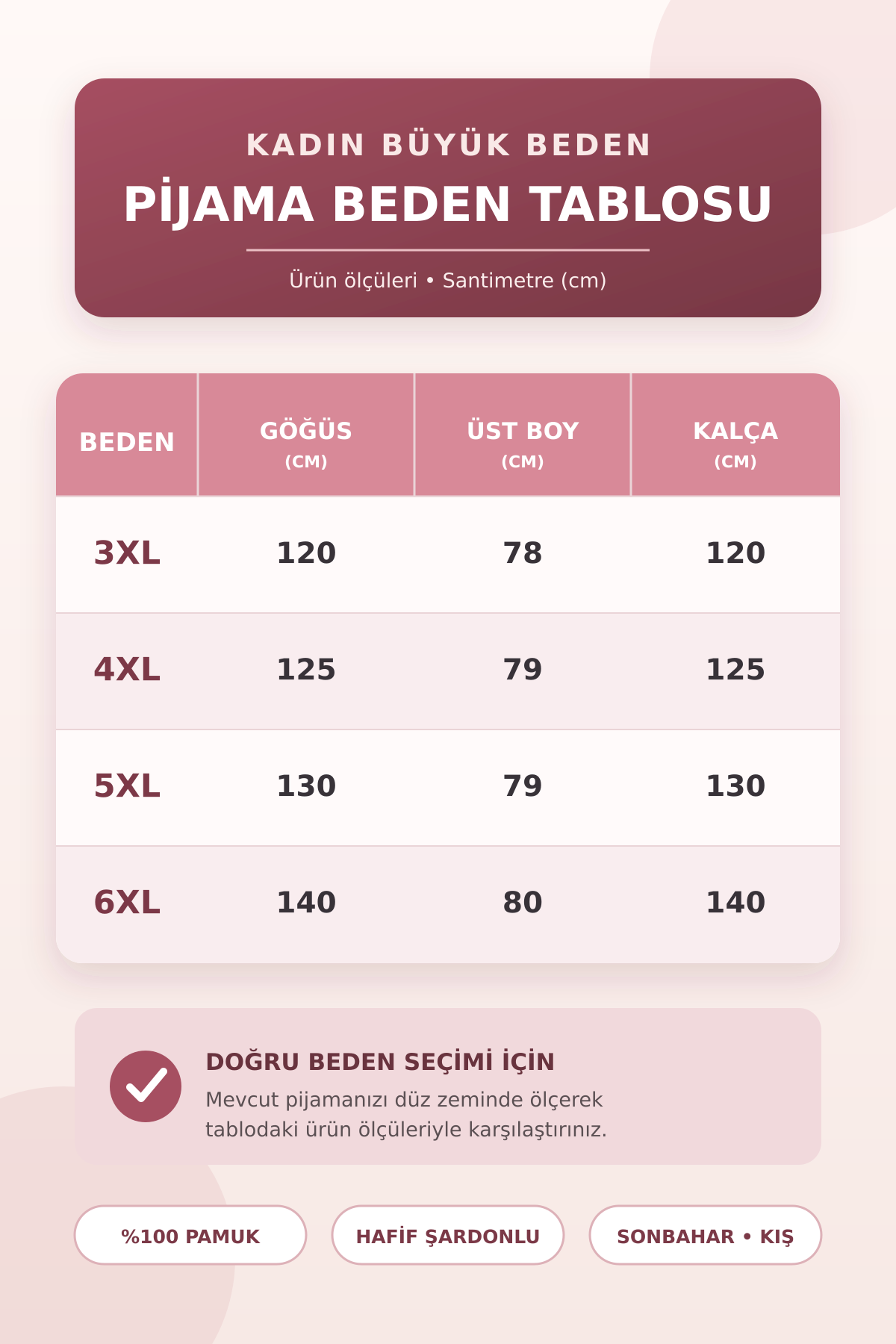 Kadın Orta Yaş ve Üzeri Regular Büyük Beden Pamuk Anne Pijama Takımı 4584
