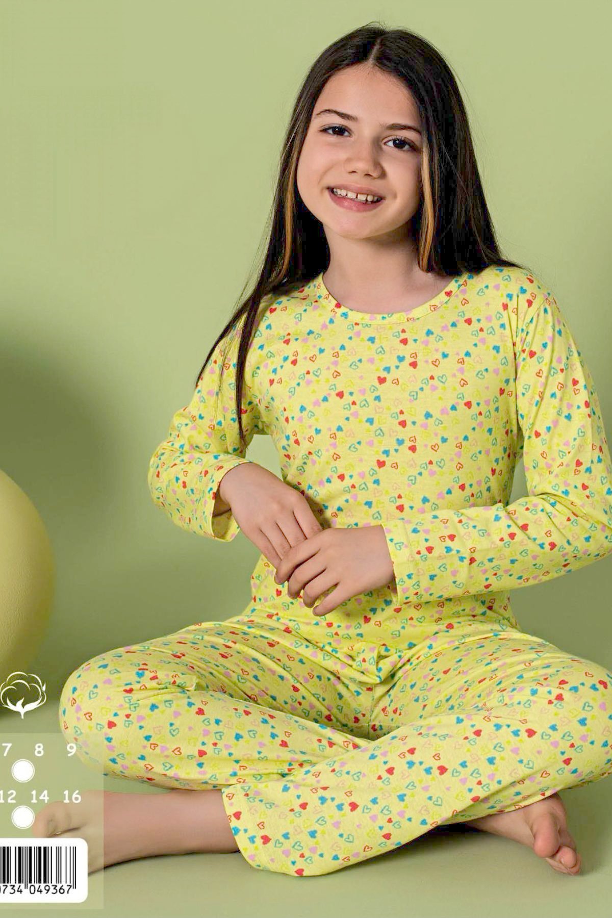 Yeni Model Kız Çocuk Pijama Takımı K059