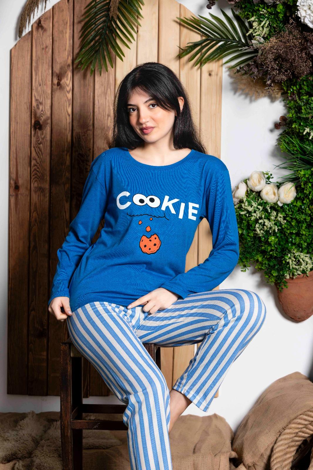 Yeni Modeller Uygun Fiyat Penye Kadın Pijama Takımı M952