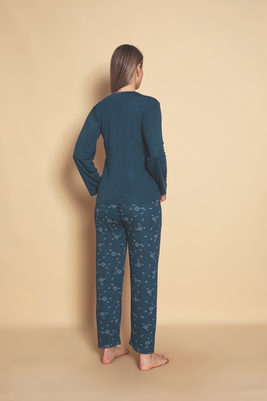 Yüksek Kalite Bambu İnterlok Kadın Pijama Takımı P5046