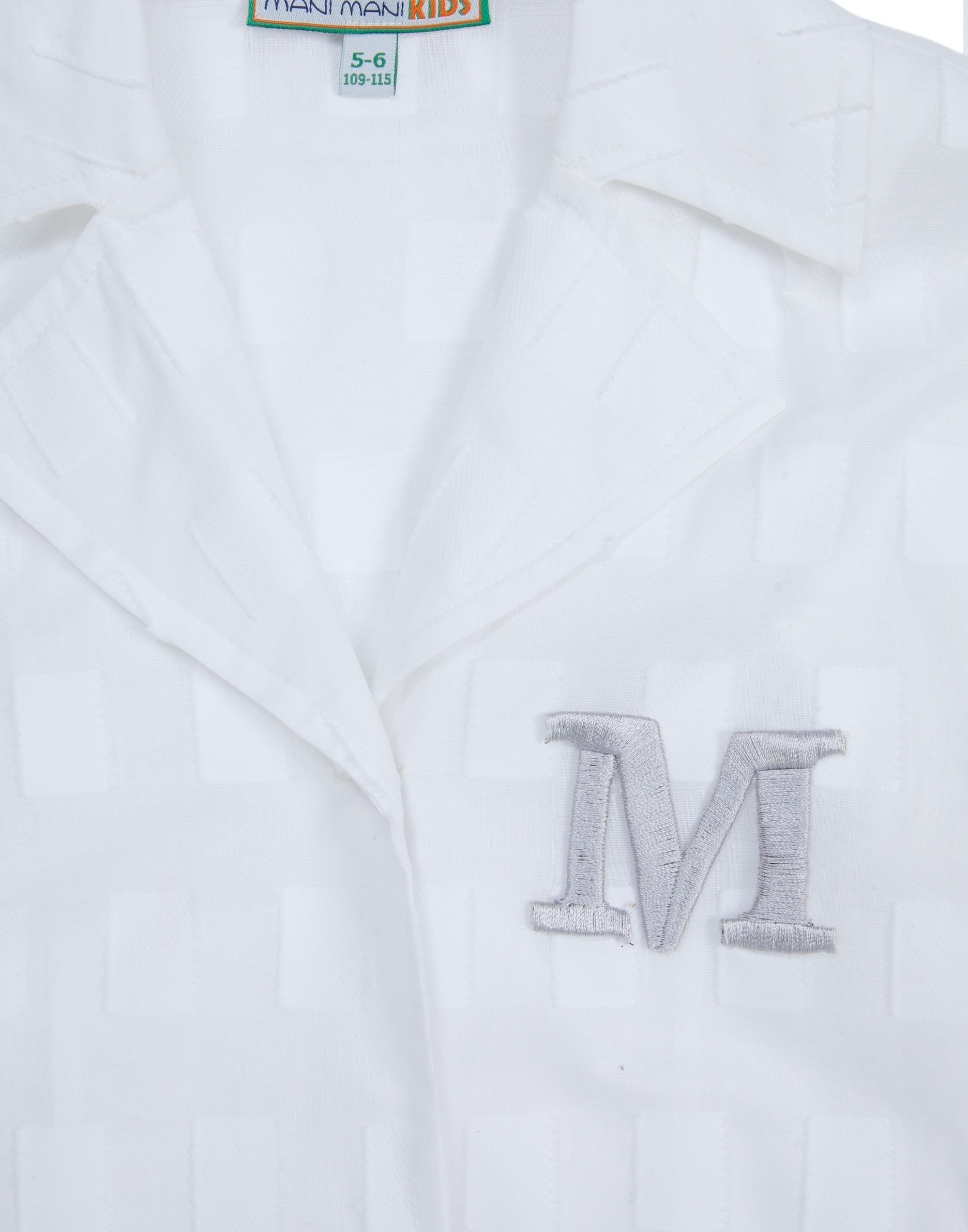 Aplike Nakışlı Yarım Kollu Beyaz Gömlek - junior, designer dresses, bachelorette, party dresses and graduation dresses.