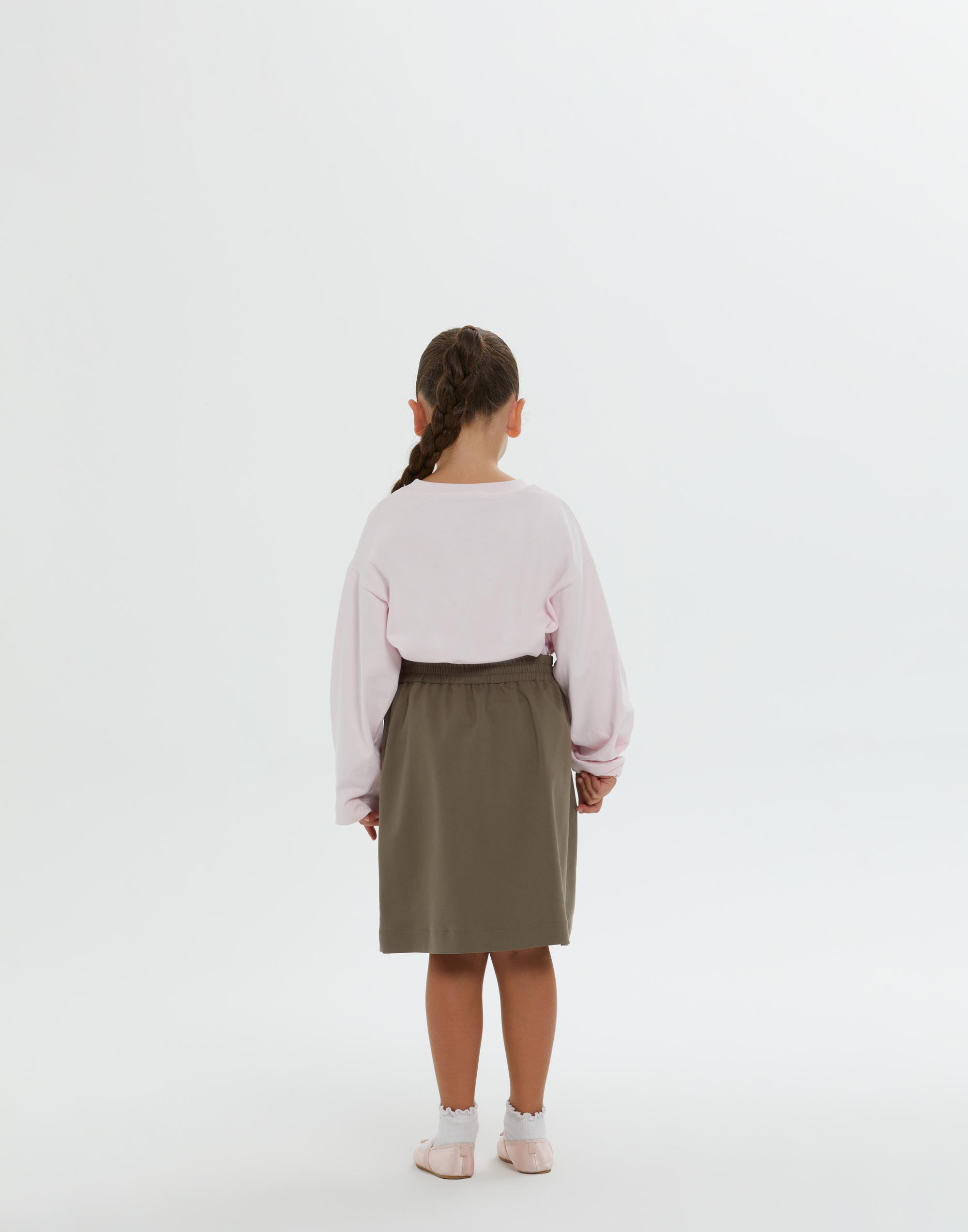 Arka Beli Lastikli Önde Pili Detaylı Cepli Astarsız Yeşil Kız Çocuk Etek - junior, designer dresses, bachelorette, party dresses and graduation dresses.