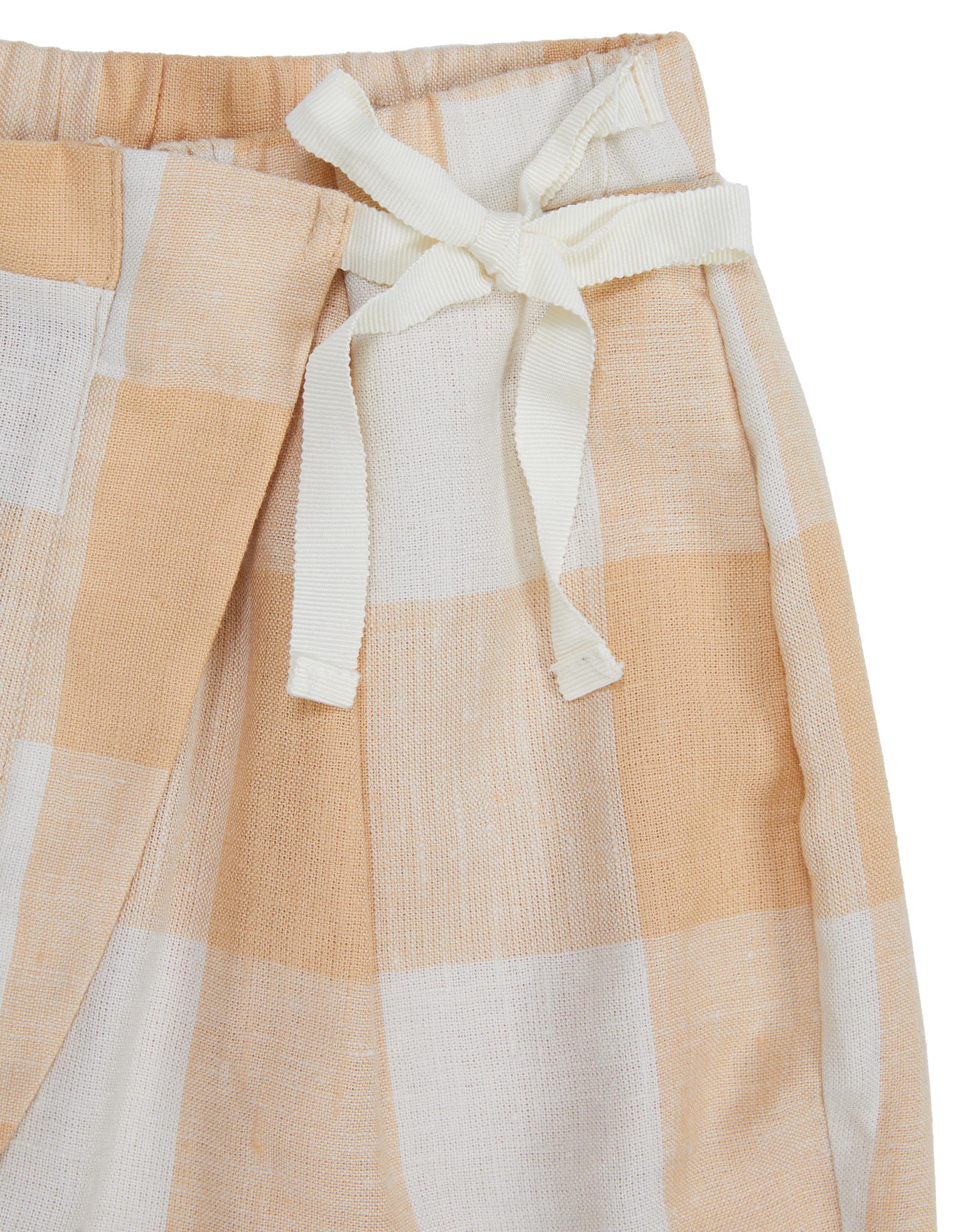 Asimetrik Kalıplı Desenli Turuncu Pantolon - junior, designer dresses, bachelorette, party dresses and graduation dresses.