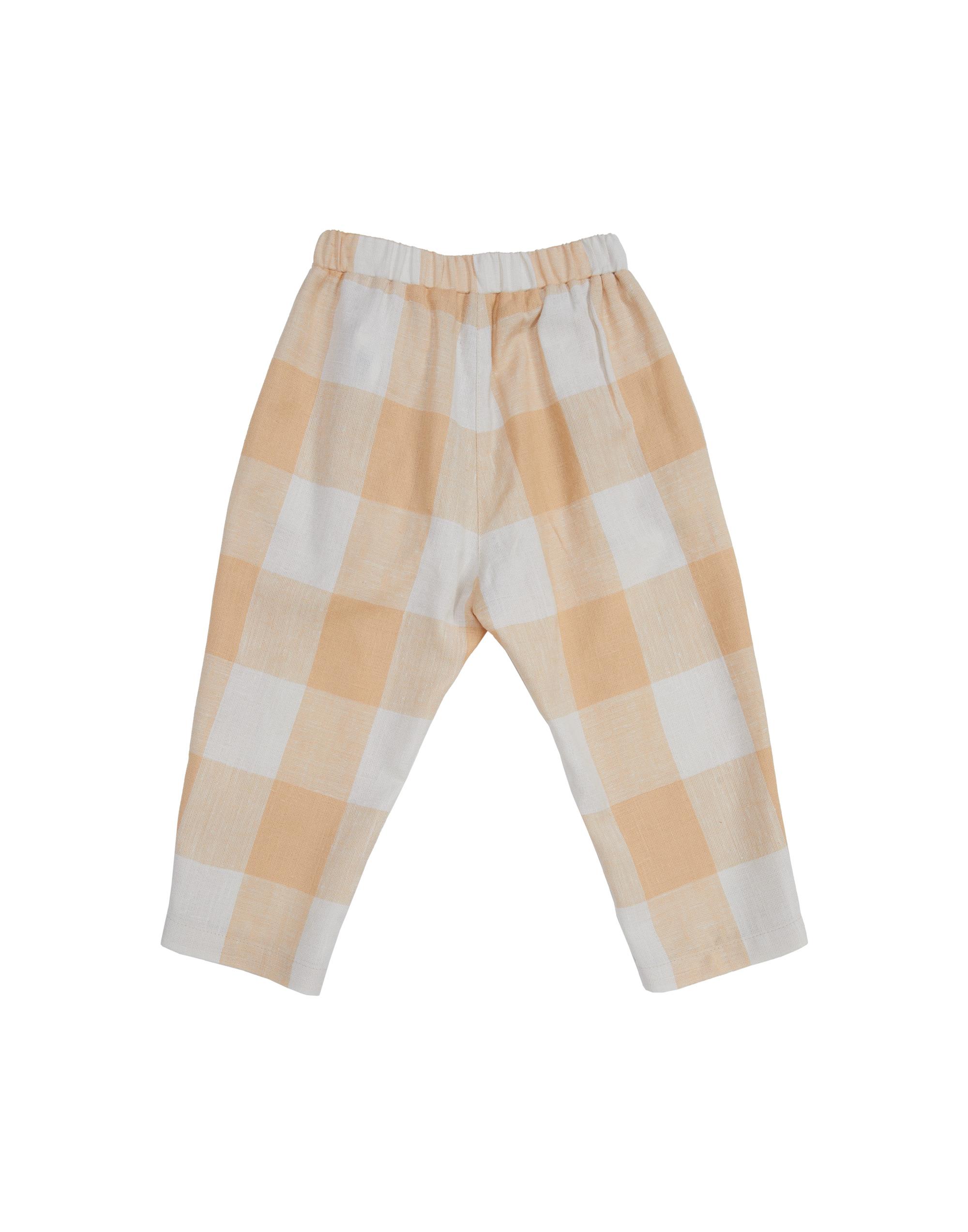 Asimetrik Kalıplı Desenli Turuncu Pantolon - junior, designer dresses, bachelorette, party dresses and graduation dresses.