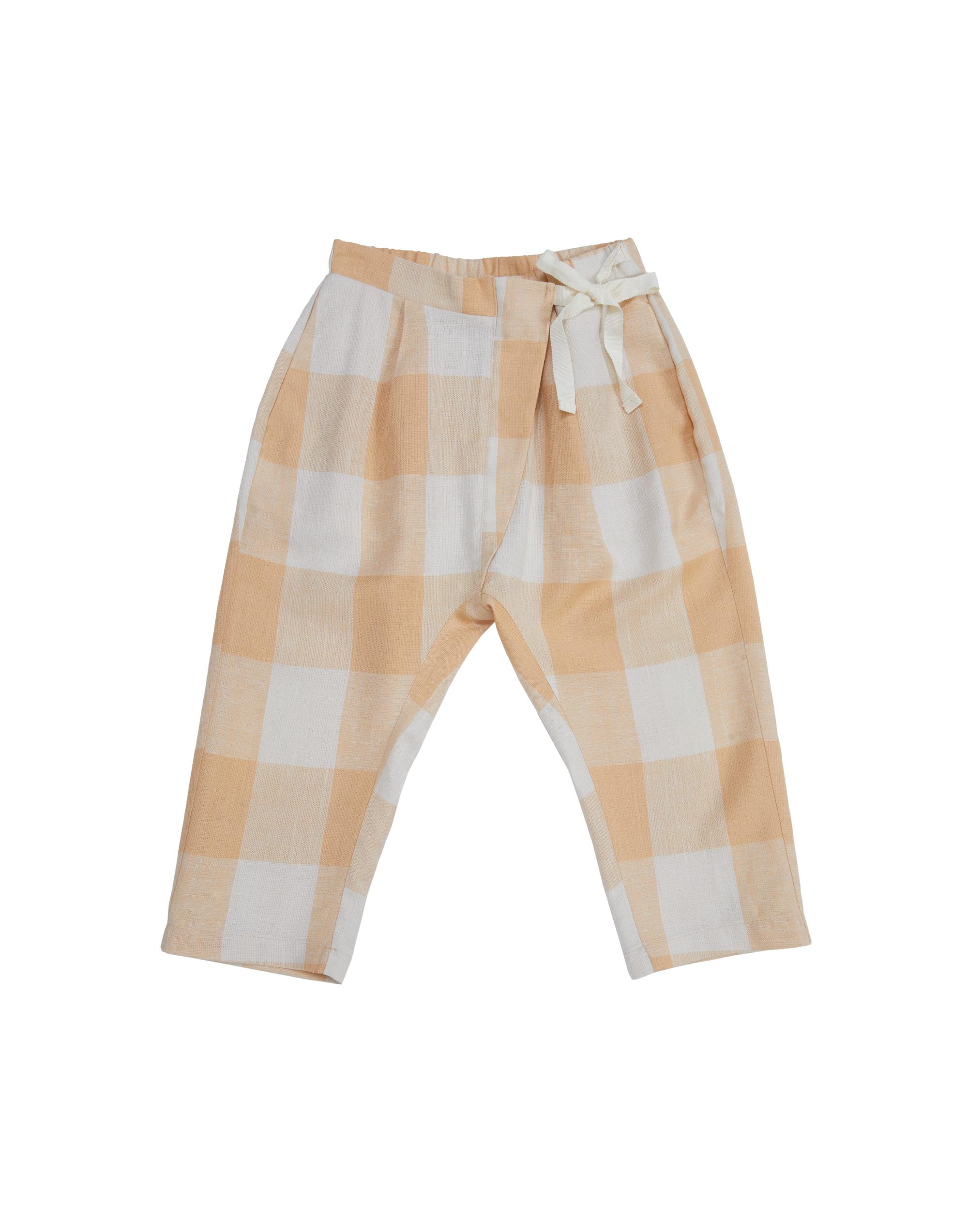 Asimetrik Kalıplı Desenli Turuncu Pantolon - junior, designer dresses, bachelorette, party dresses and graduation dresses.