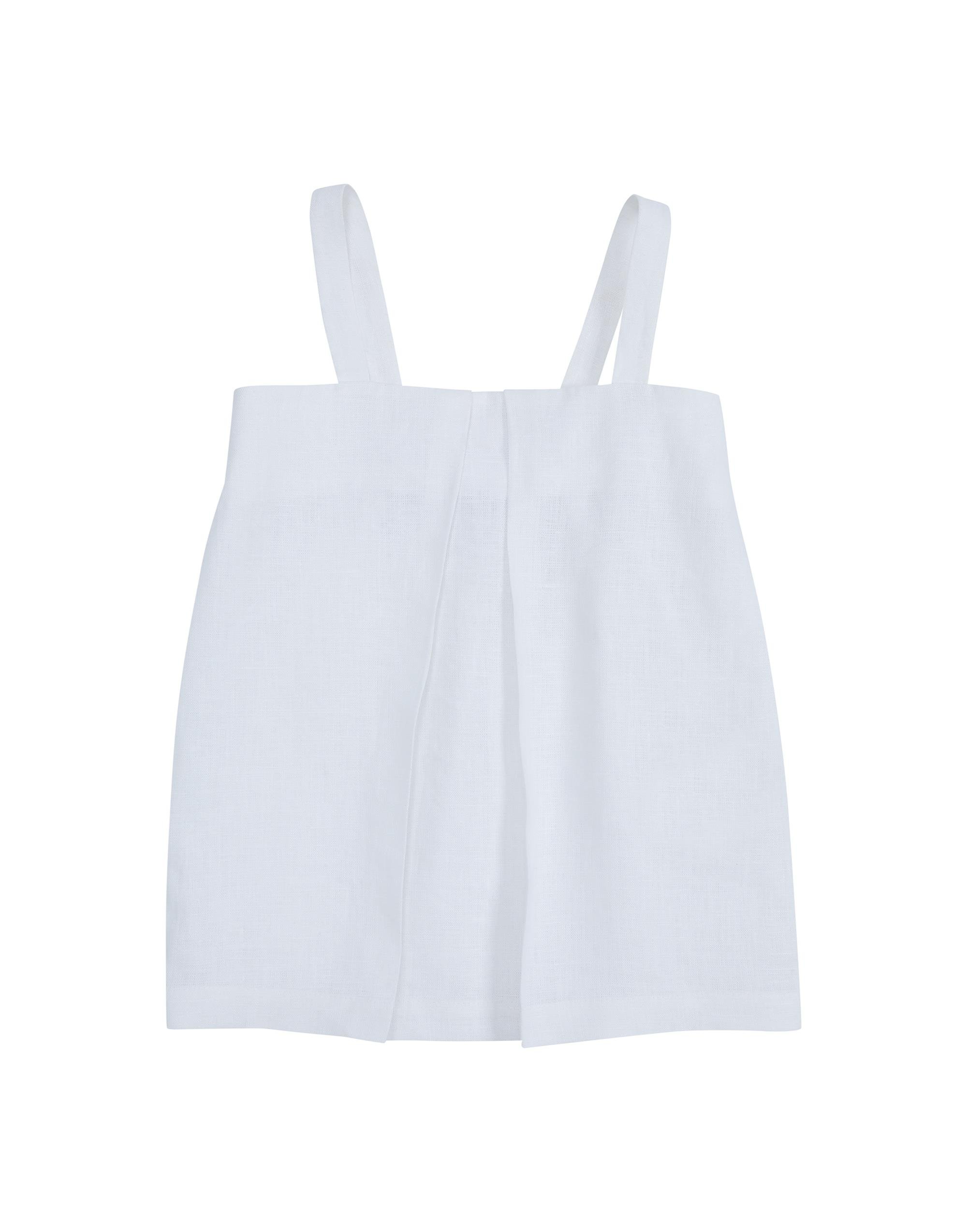 Askılı Pileli Arkası Lastikli Ekru Bluz - junior, designer dresses, bachelorette, party dresses and graduation dresses.