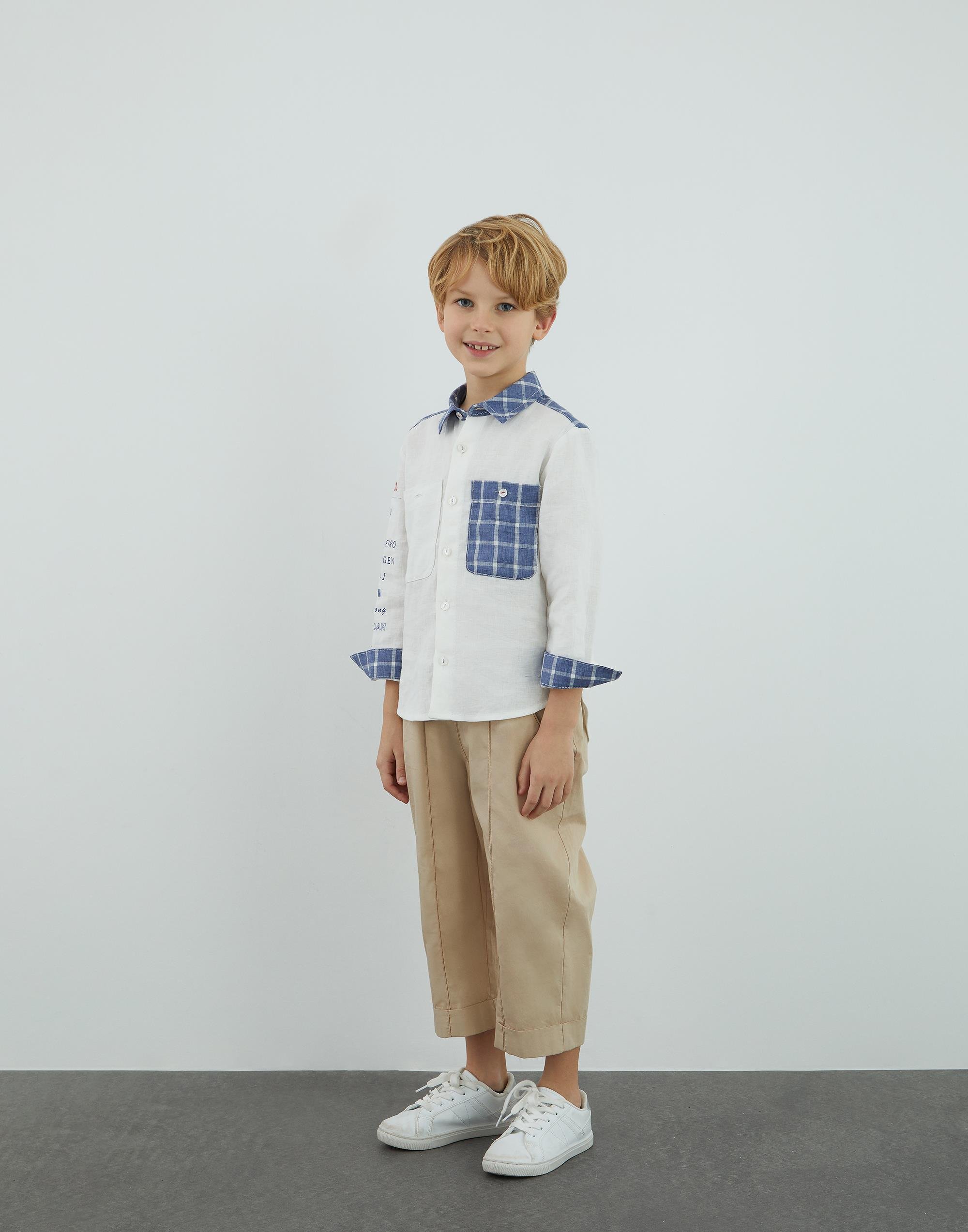 Baskı Detaylı Beyaz Gömlek - junior, designer dresses, bachelorette, party dresses and graduation dresses.