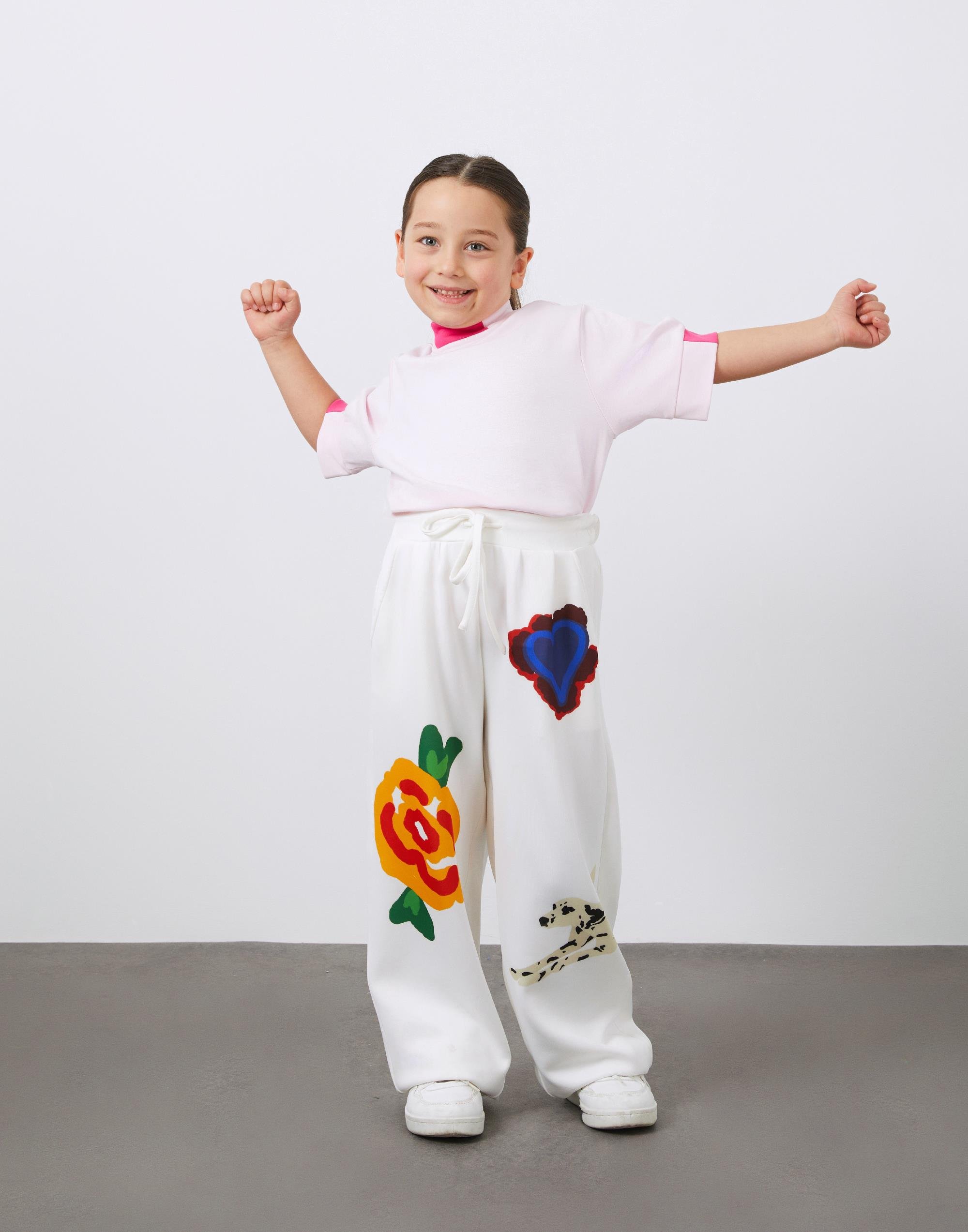 Baskı Detaylı Kız Çocuk Jogger Pantolon - junior, designer dresses, bachelorette, party dresses and graduation dresses.