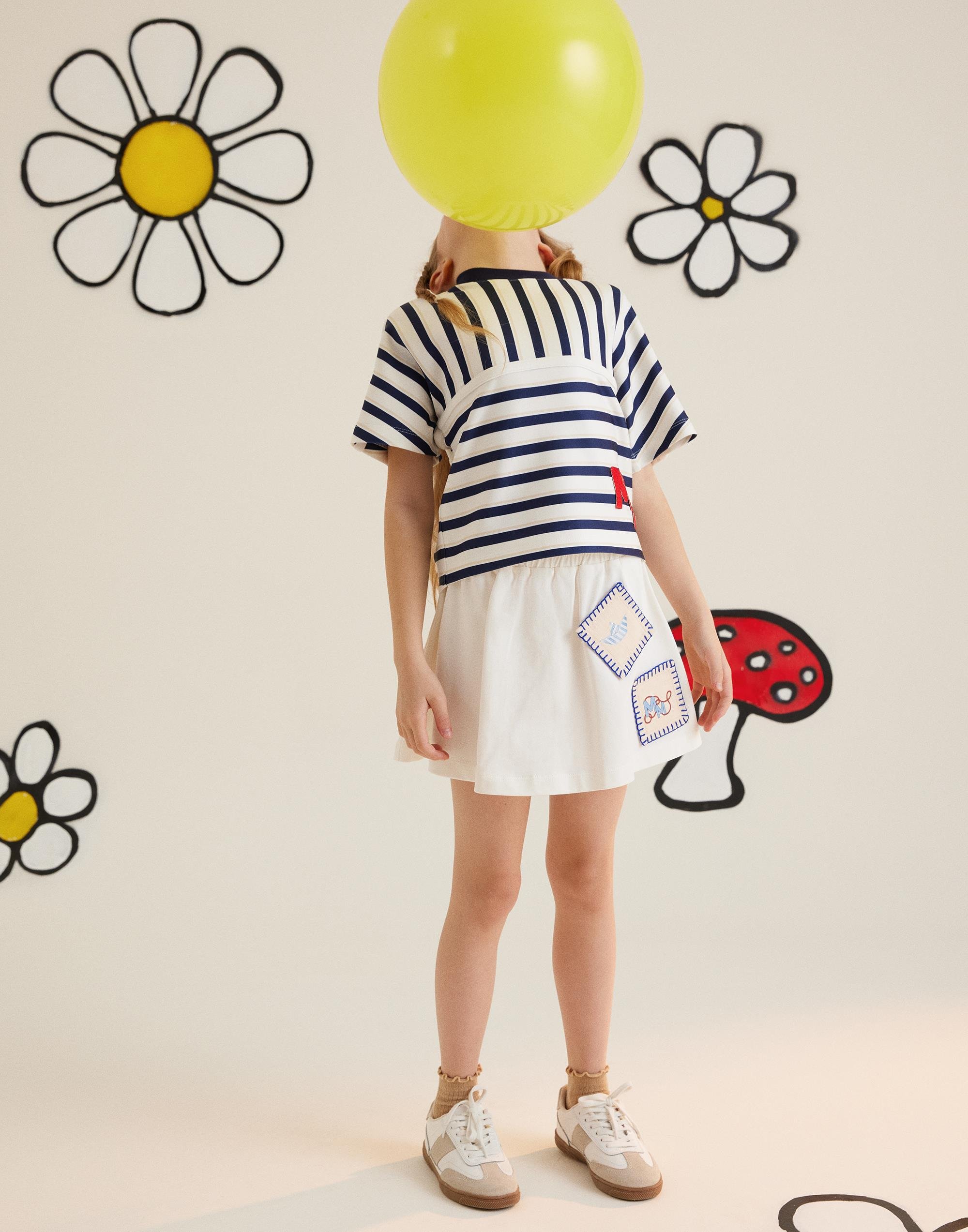 BASKILI KROŞETALI BELİ LASTİKLİ ETEK - junior, designer dresses, bachelorette, party dresses and graduation dresses.