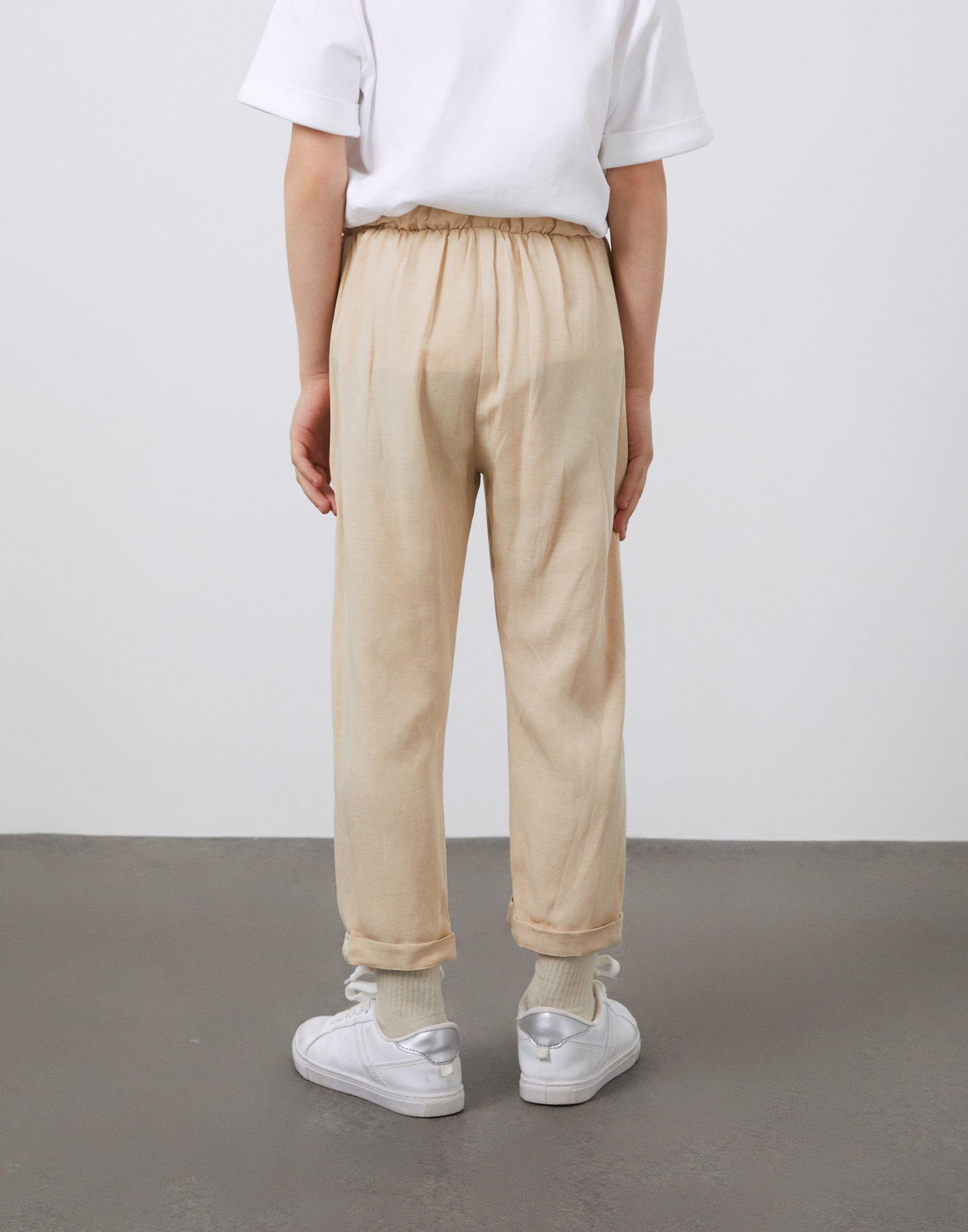 Bej Double Paça Erkek Çocuk Pantolon - junior, designer dresses, bachelorette, party dresses and graduation dresses.