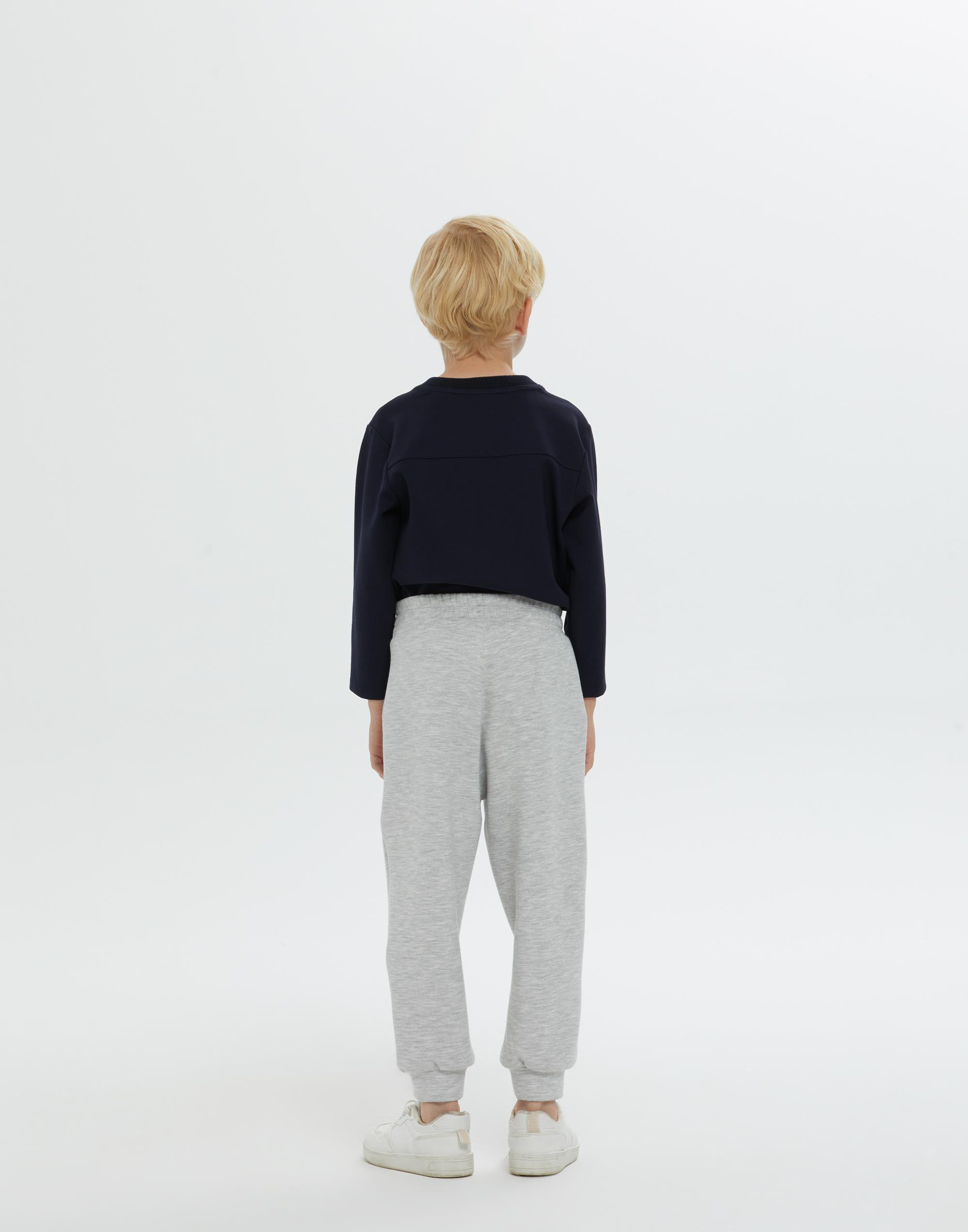 Elasticated Waist Pocket Strap Leg Boys  Grey Knitted Pants - junior, designer dresses, bachelorette, party dresses and graduation dresses.