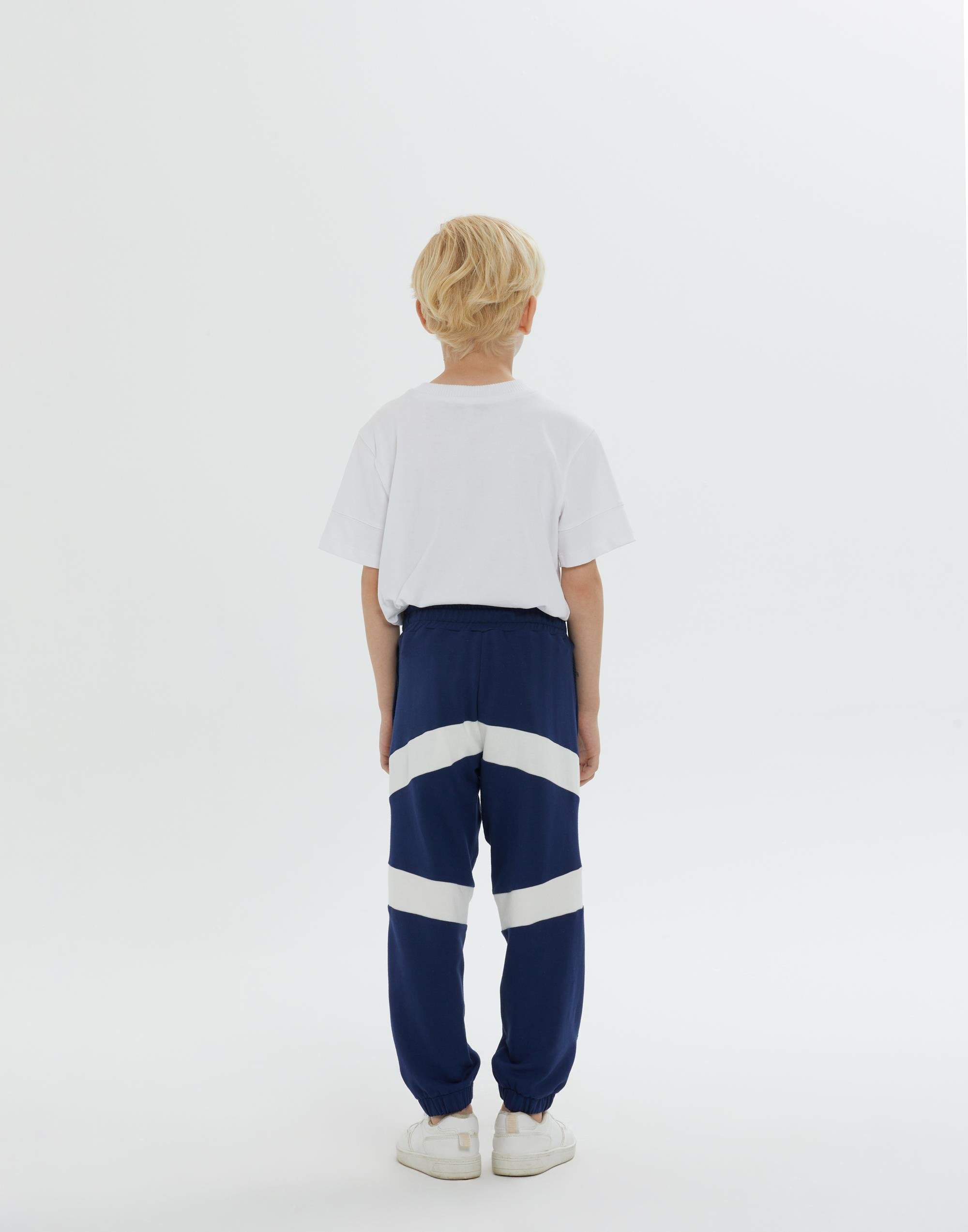 Bel Ve Paça Lastikli Şerit Detaylı Erkek Çocuk Lacivert Eşofman Altı - junior, designer dresses, bachelorette, party dresses and graduation dresses.