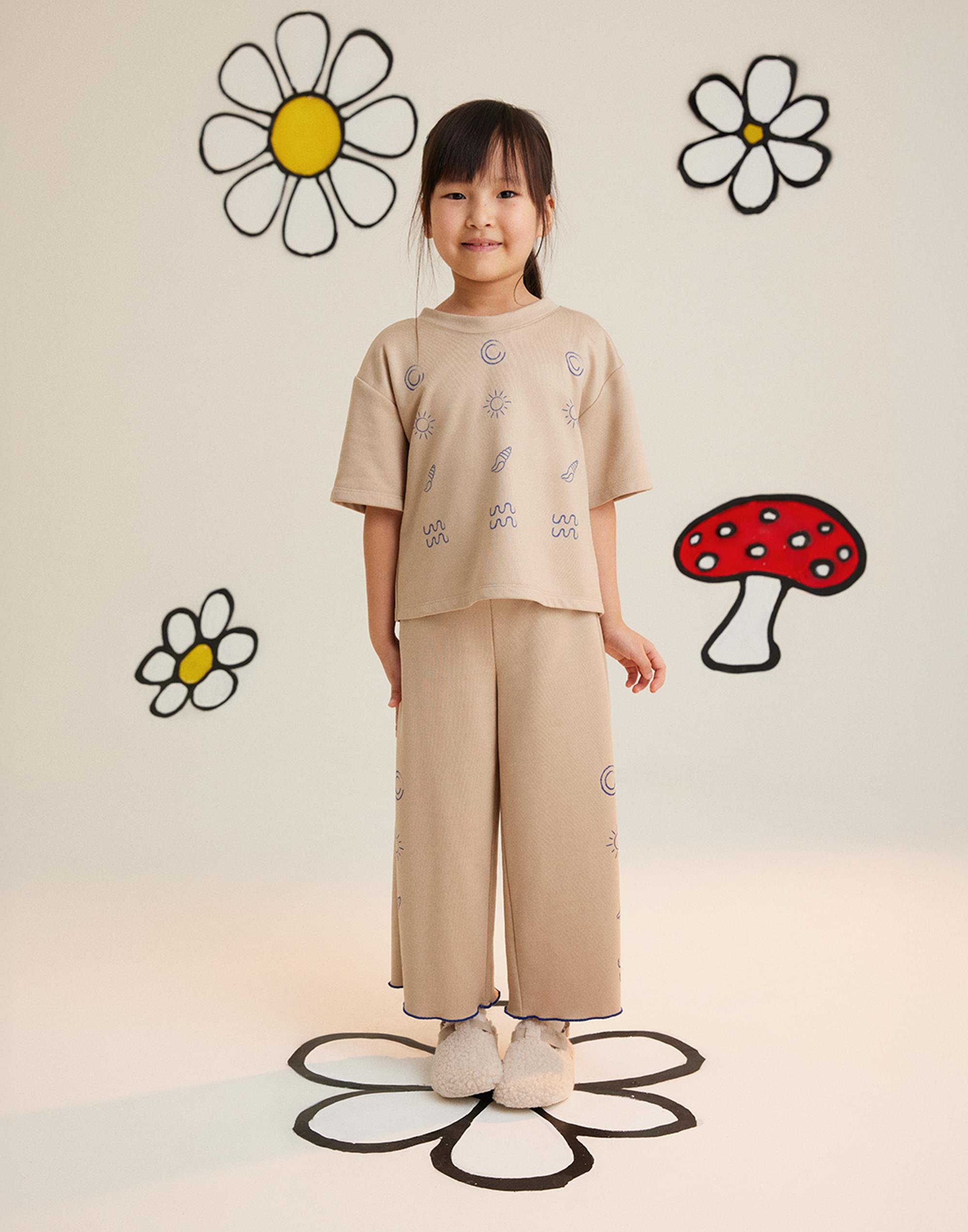 Belden Lastikli Baskılı Bej Eşofman - junior, designer dresses, bachelorette, party dresses and graduation dresses.